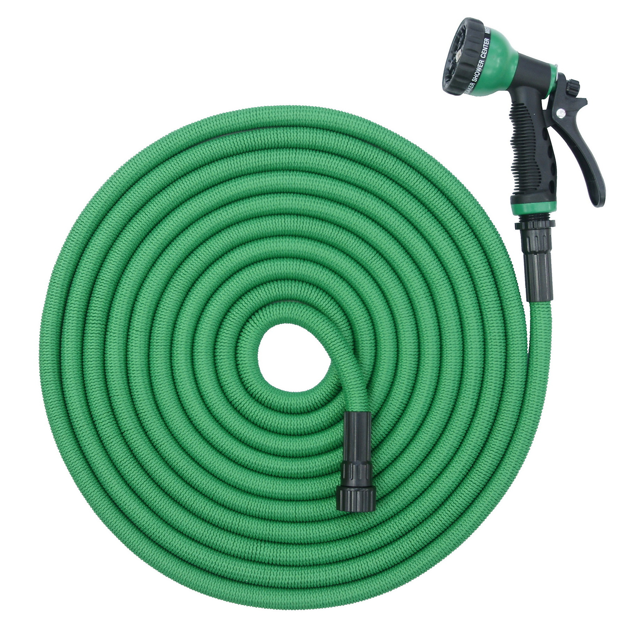 iLiving Patented Expandable Garden Hose — 75ft., Heavy-Duty, Superior Strength, 9 Spray Nozzle, Lightweight, Model# ILG8GW75