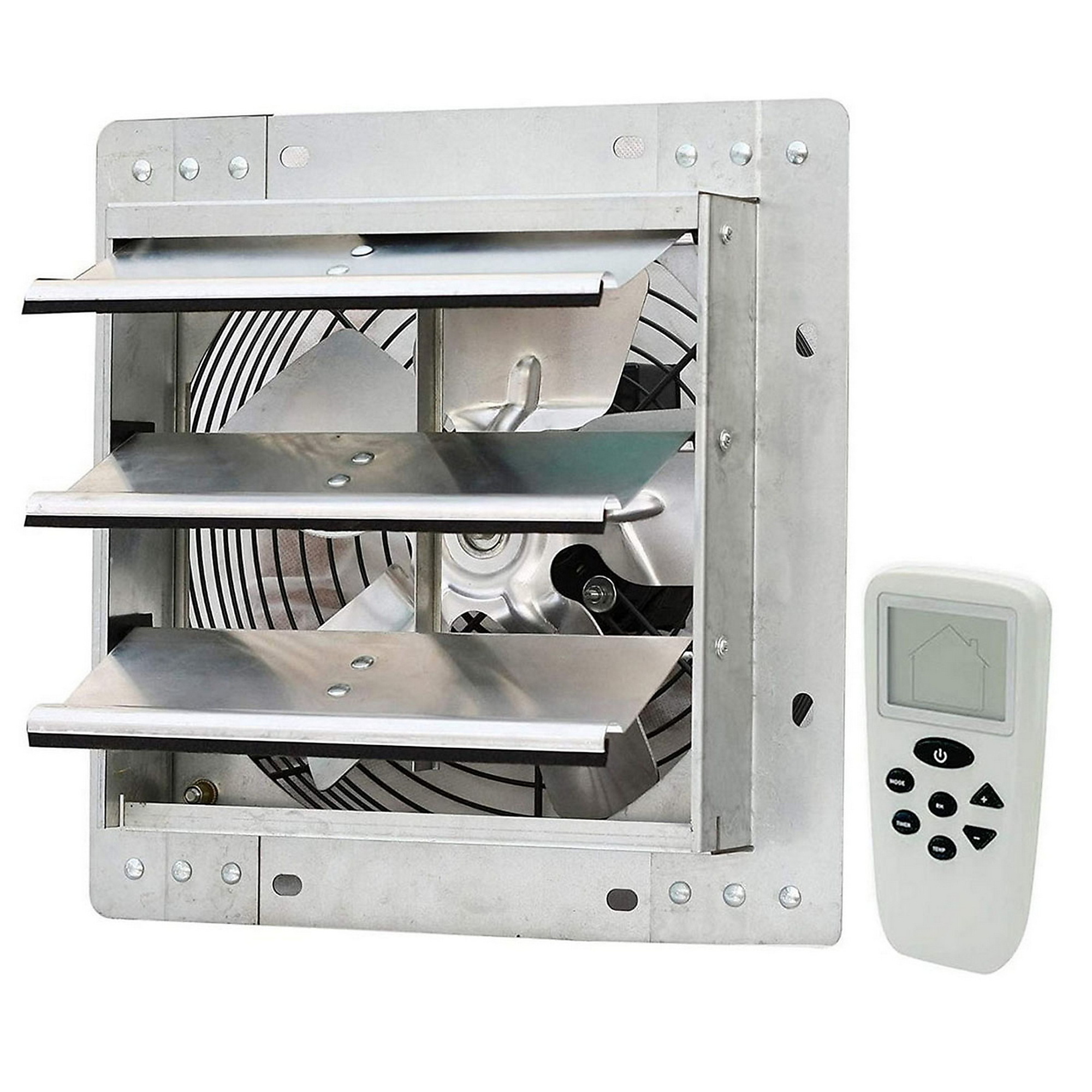 Dr. Infrared Heater iLiving Smart Remote Shutter Exhaust Fan — 10in., Thermostat, Humidistat, Variable Speed, Timer, Wall Mounted, Aluminum Blades, Model# ILG8SF10VC