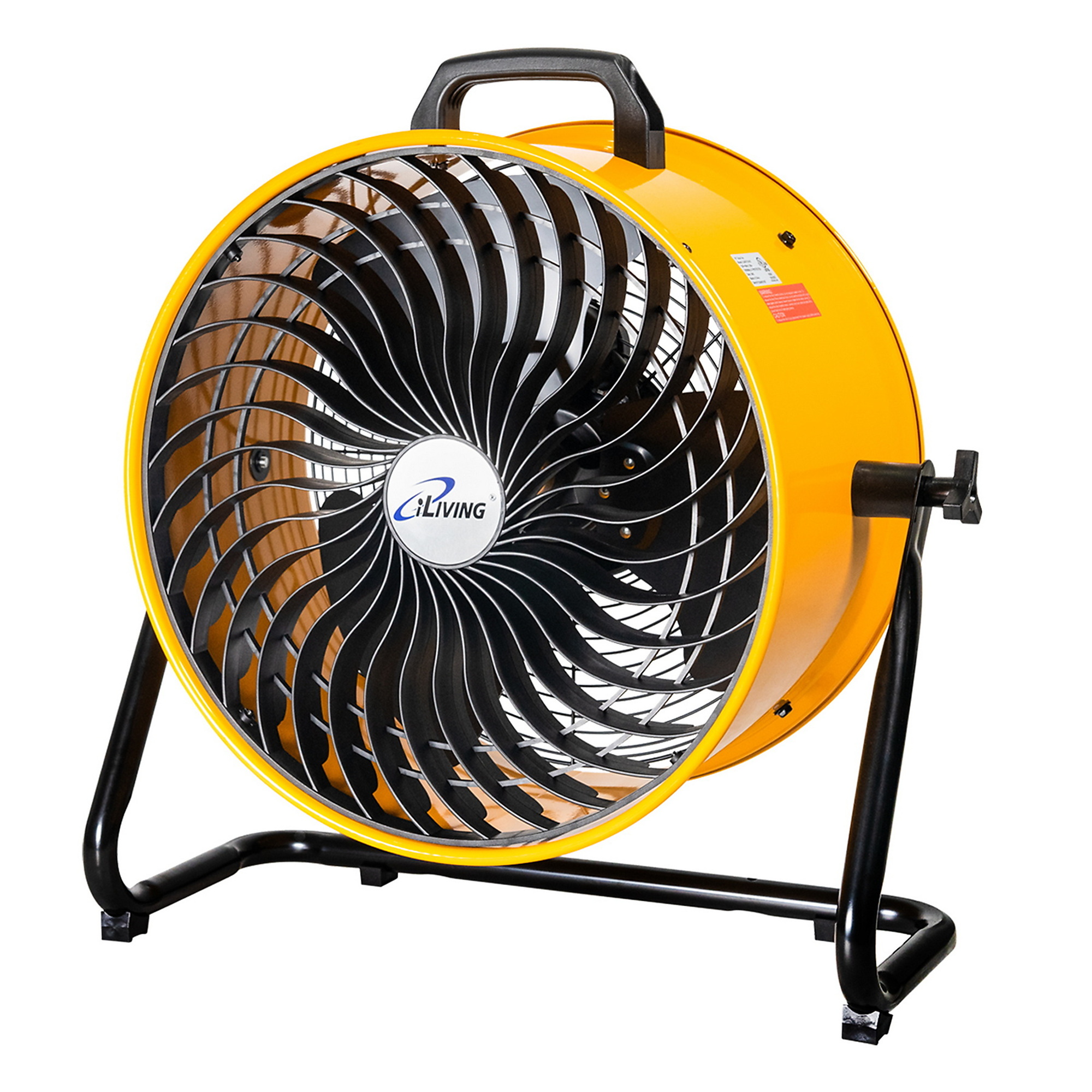 Dr. Infrared Heater iLiving Low Noise Turbo Fan — 18in., 4100 CFM, 3-Speed, Portable Air Circulator, Green, Adjustable Tilt, Model# ILG8TF18-DC