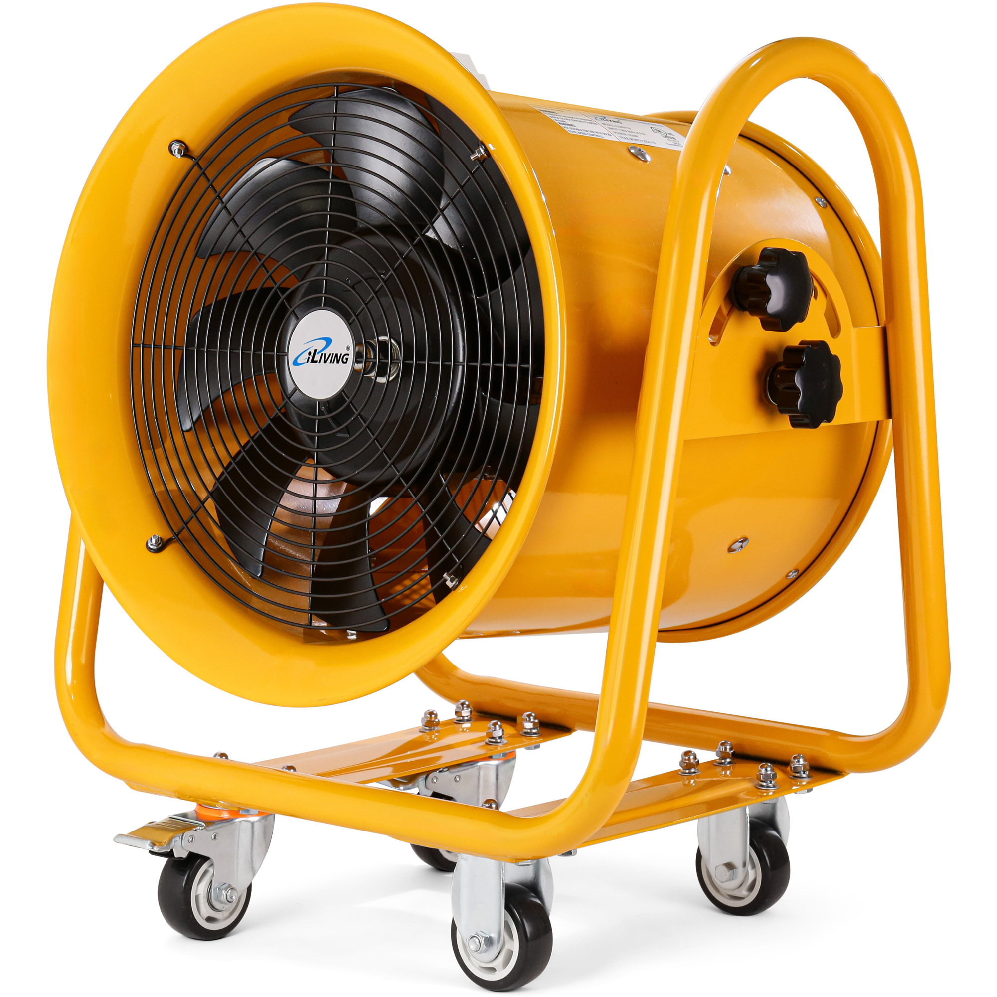 iLiving Utility High Velocity Blower — 16in., 4590 CFM, 3450 RPM, Portable, Heavy-Duty, Model# ILG8VF16