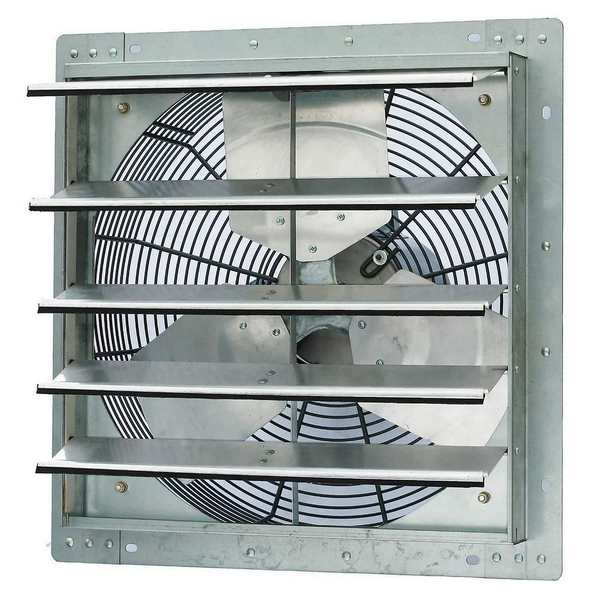 Dr. Infrared Heater iLiving Single Speed Shutter Exhaust Fan — 18in., Wall-Mounted, Aluminum Blades, OSHA Compliant Wire Guards, Model# ILG8SF18S