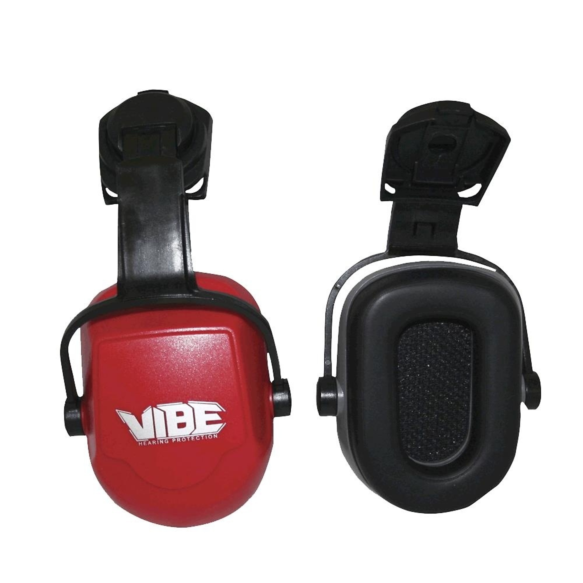 Jackson Safety Hard Hat Earmuffs — Safe 2 Protection System, NRR 25, Red, Model# 20777