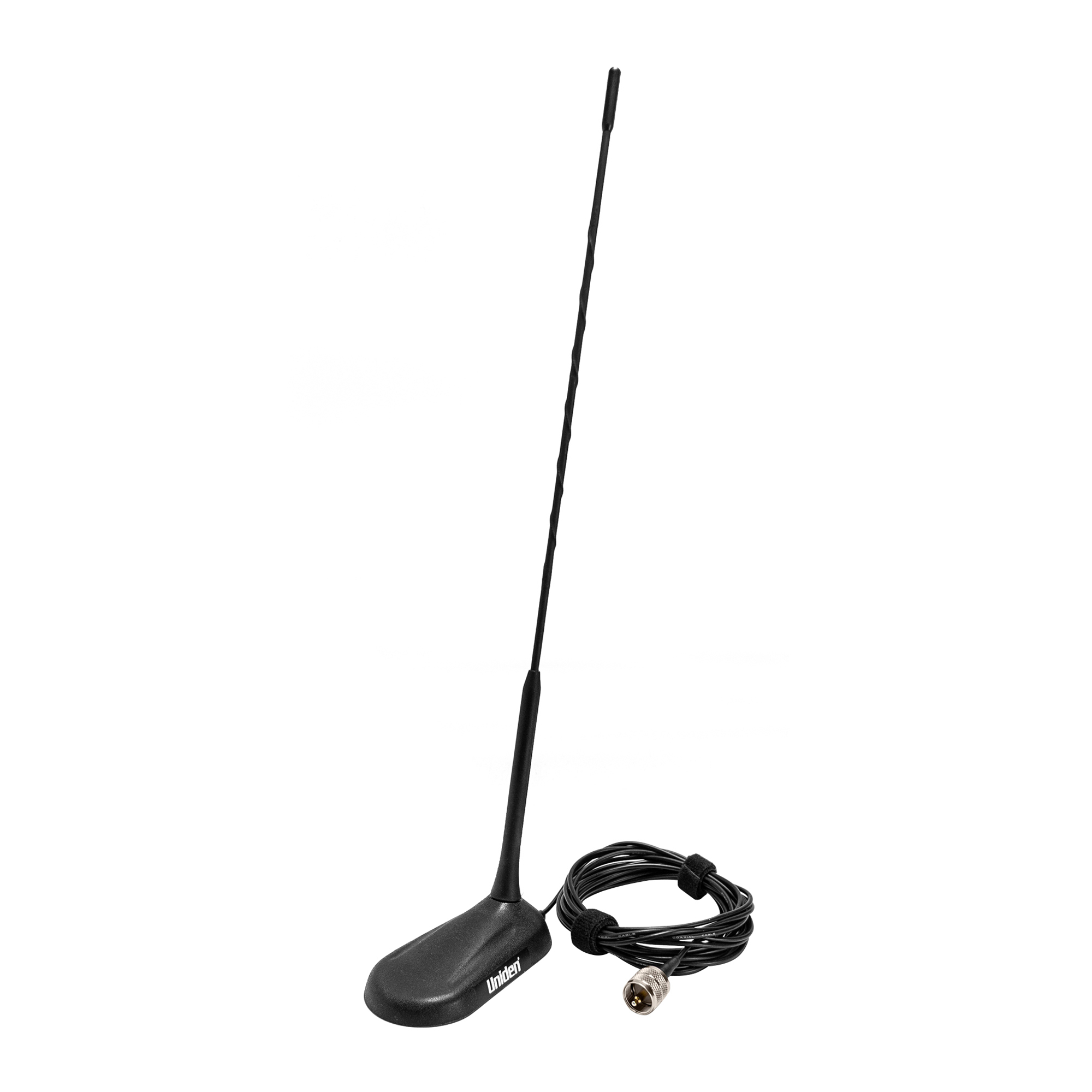 Uniden Magnetic-Mount CB Antenna — 18in., Pre-Tuned, Aerodynamic, Model# BCATPL259-19