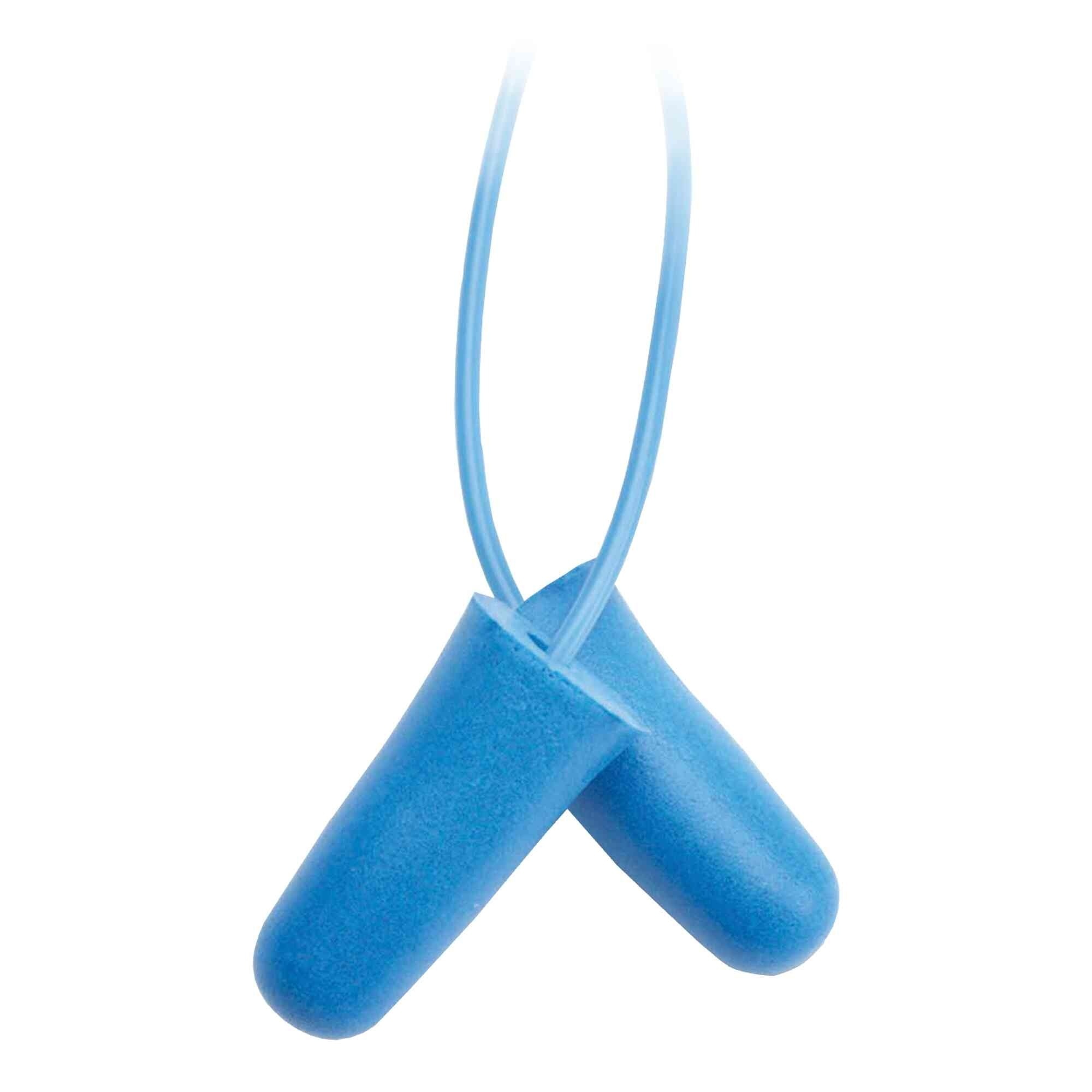 Jackson Safety® - Earplugs - H10 Metal Detectable - Disposable - Corded - Blue - NRR 31 - (100 Pair Per Dispenser Box) - Model # 13821