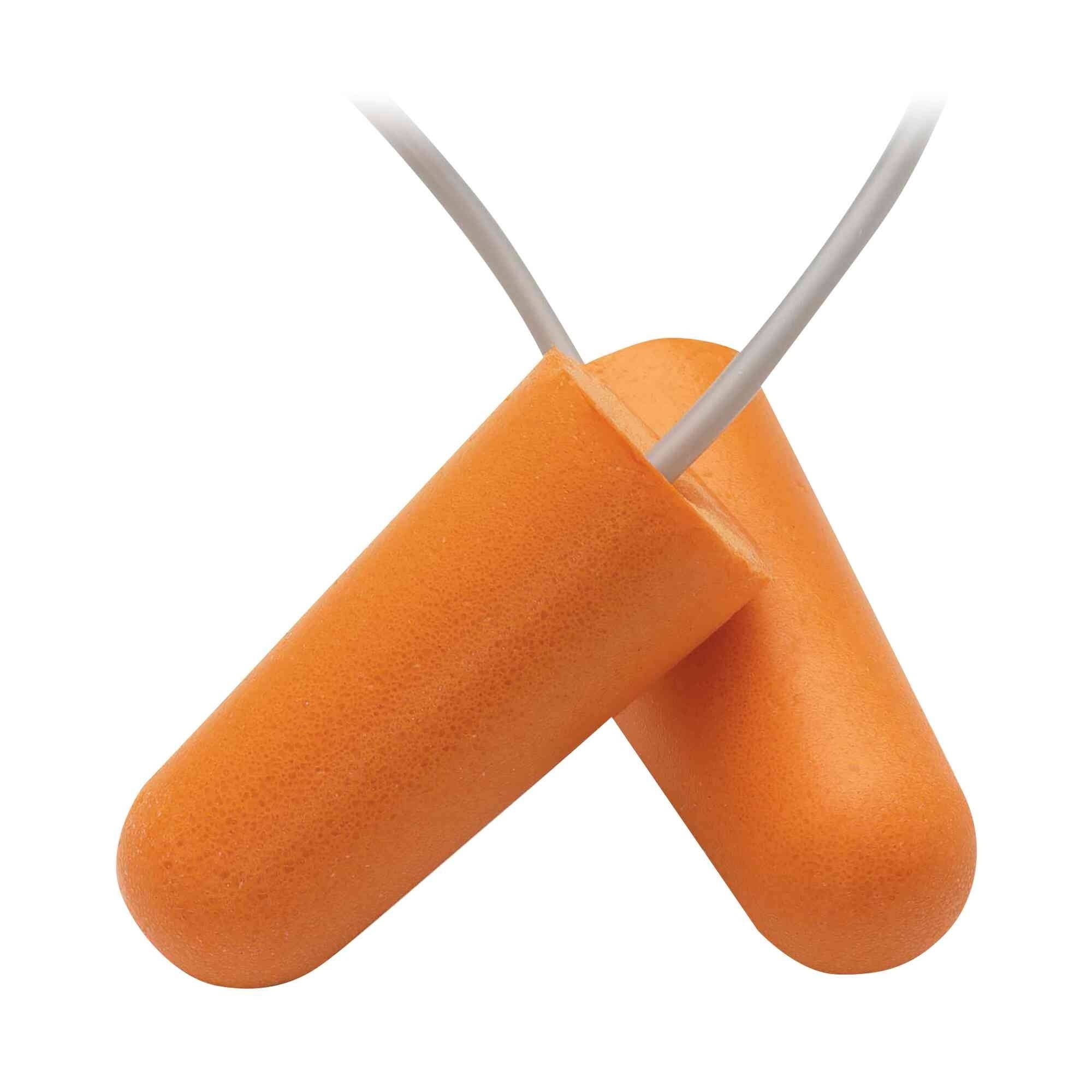 Jackson Safety® - Earplugs - H10 Disposable - Corded - Orange - NRR 31 - (100 Pair Per Dispenser Box) - Model # 67212