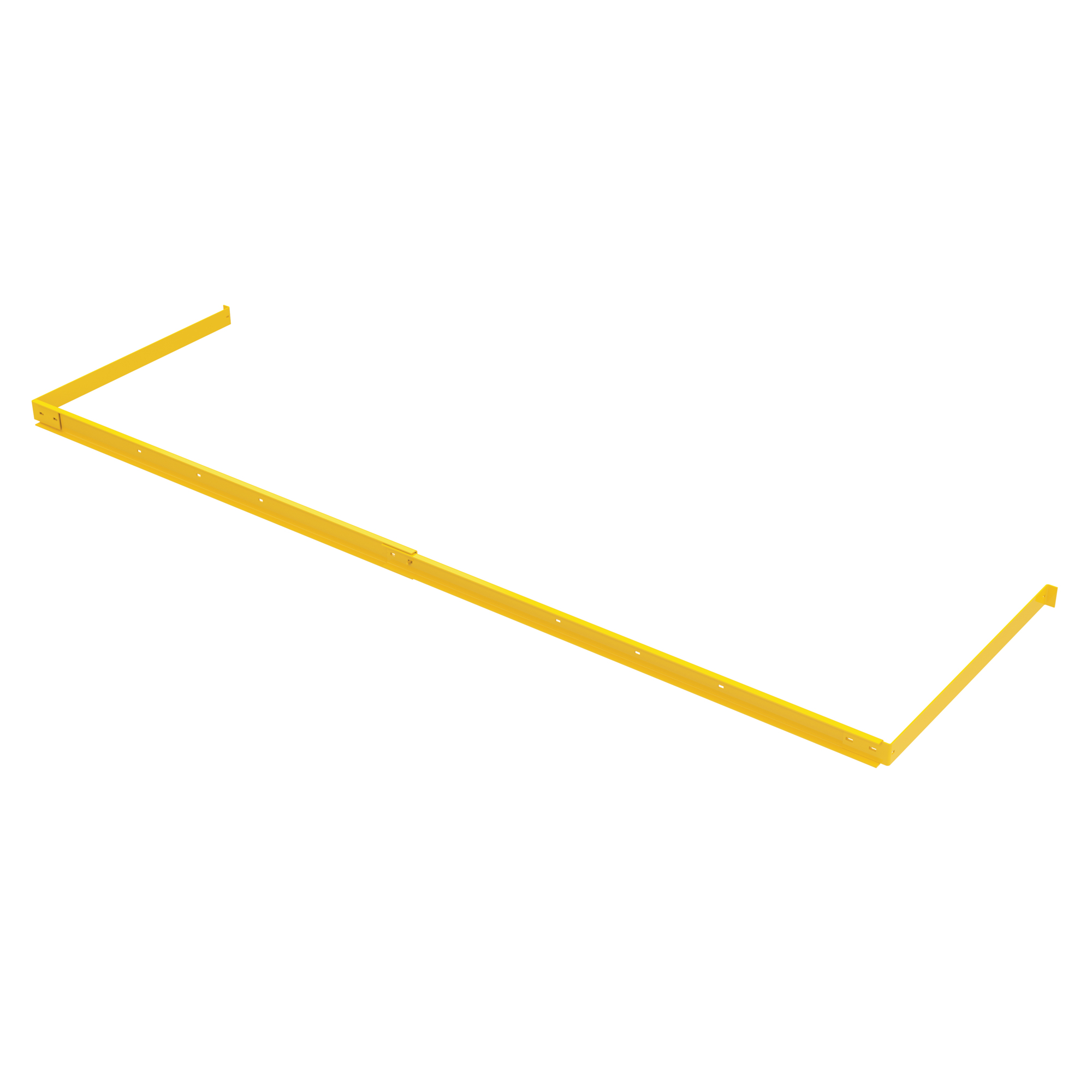 Vestil Steel Adjustable Pallet Guide Stop Yellow