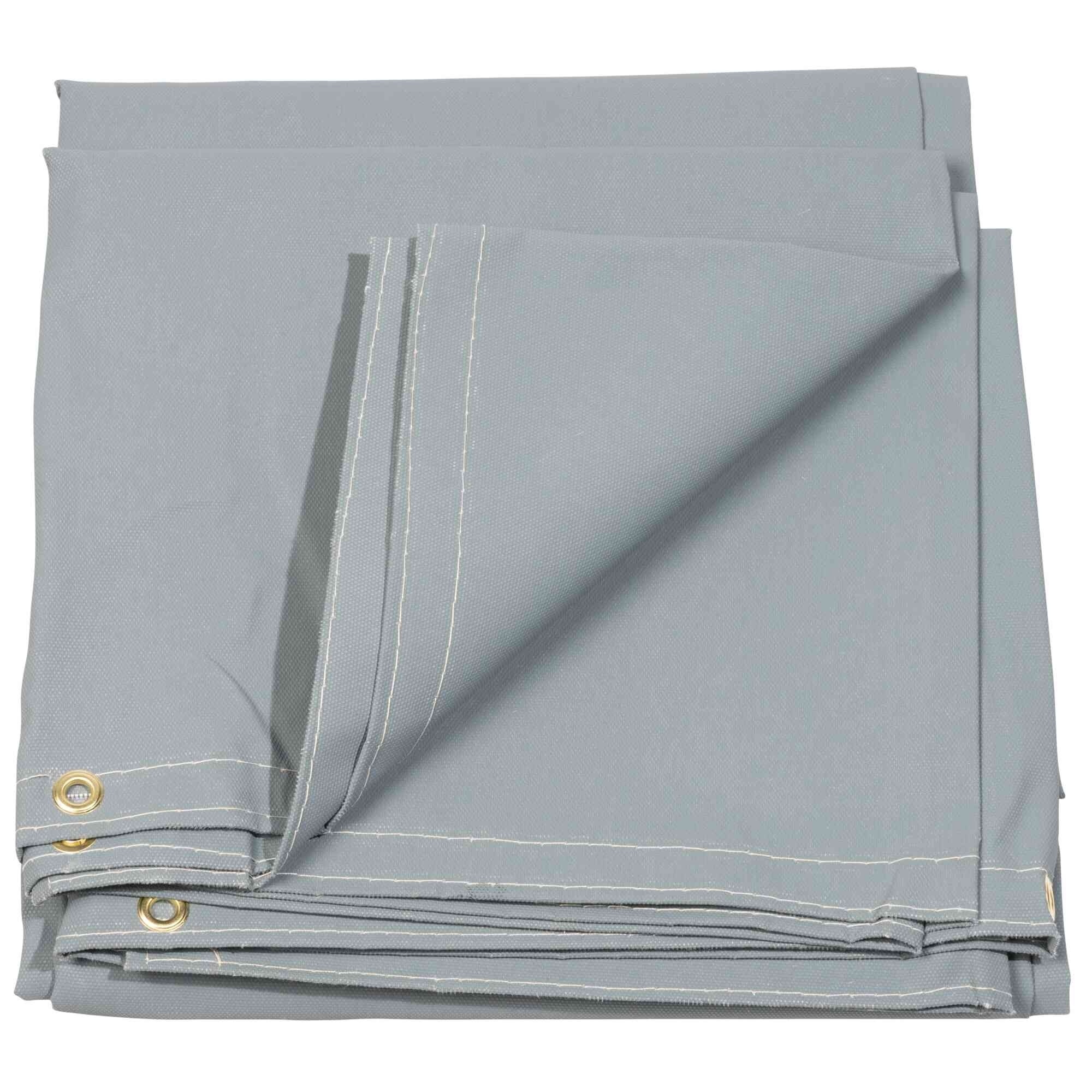 Jackson Safety® - Welding Blanket - Acrylic Coated Fiberglass - Weight (per sq. yd.) 15 oz - Thickness 0.02" - Gray - 10' x 10'  - Model # 37192