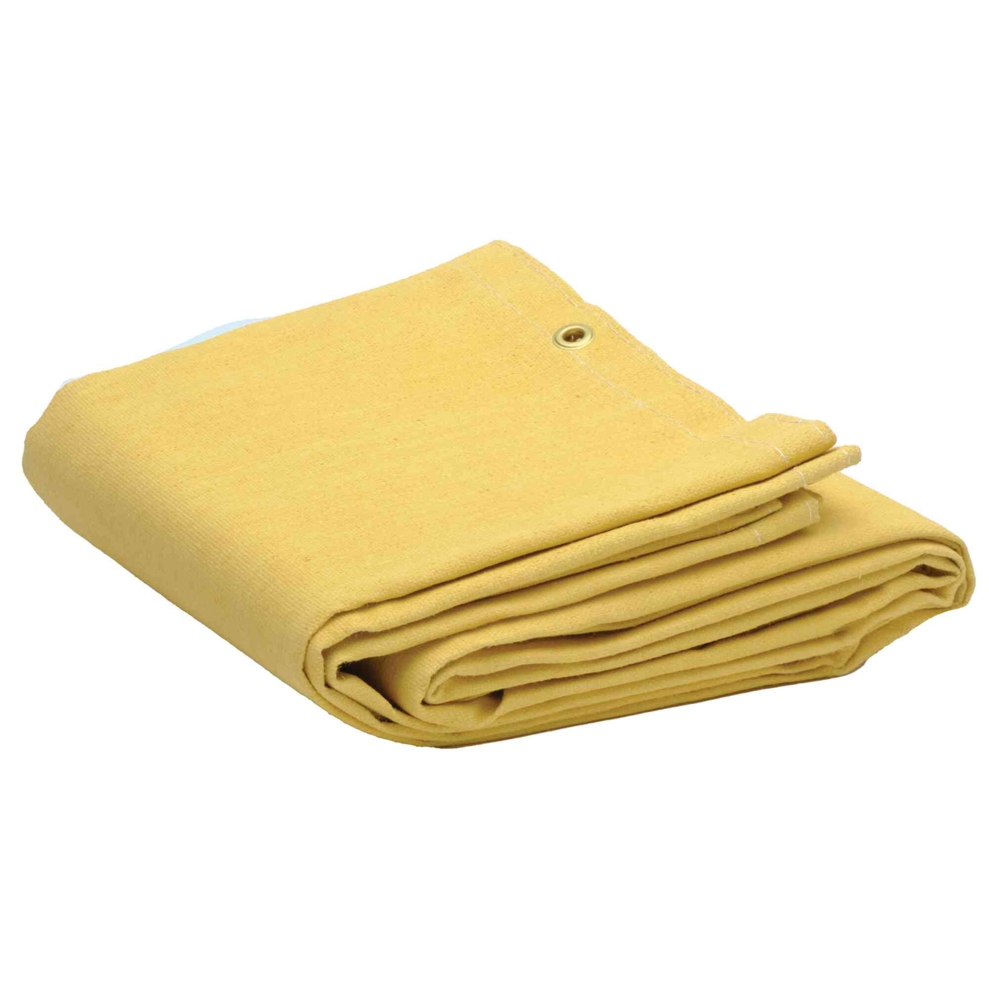 Jackson Safety® - Welding Blanket - Acrylic Coated Fiberglass - Weight (per sq. yd.) 23 oz - Thickness 0.034" - Yellow - 6' x 8'  - Model # 36308