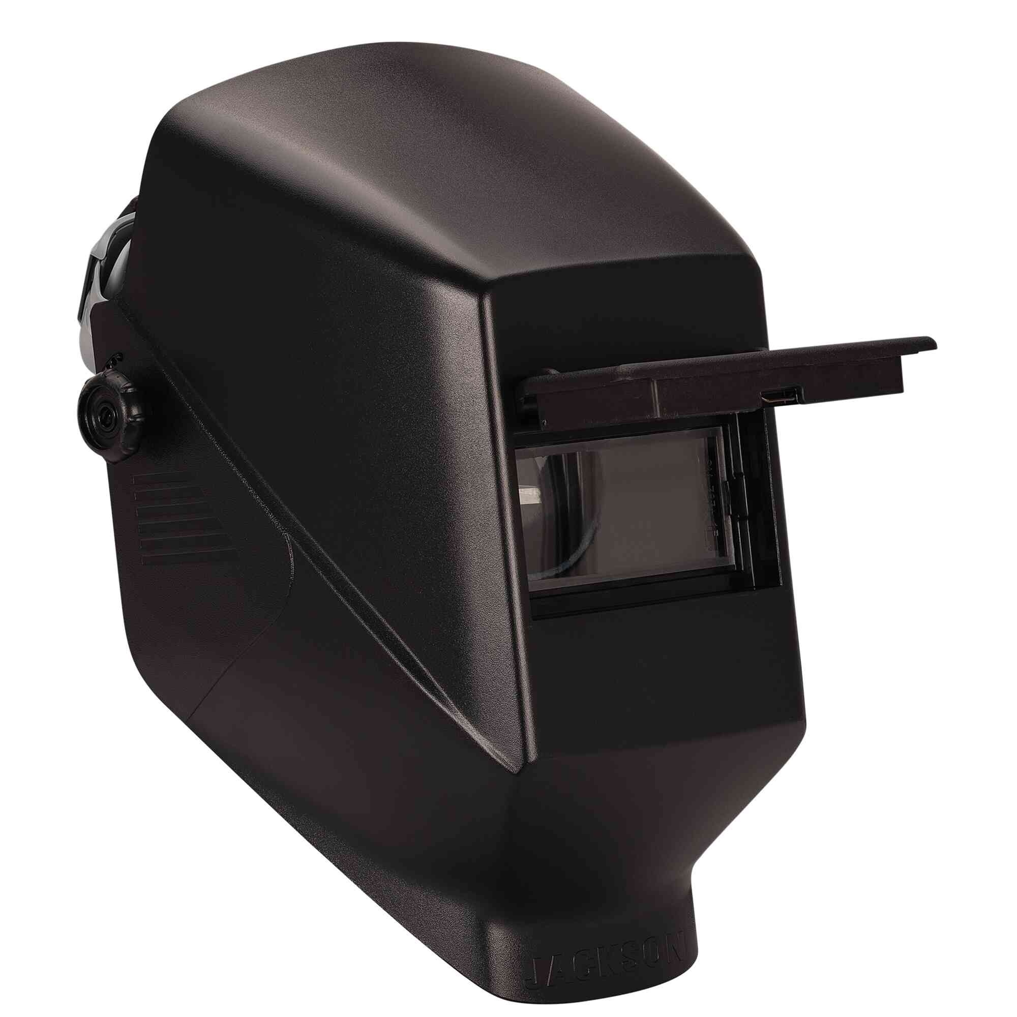 Jackson Safety® - Welding Helmet - Passive - Polycarbonate/ABS Blend - Lift Front - 2" x 4.25" Viewing Area -Shade 10 - 370 Speed Dial Headgear - Black - HSL-2 Series - Model # 14982