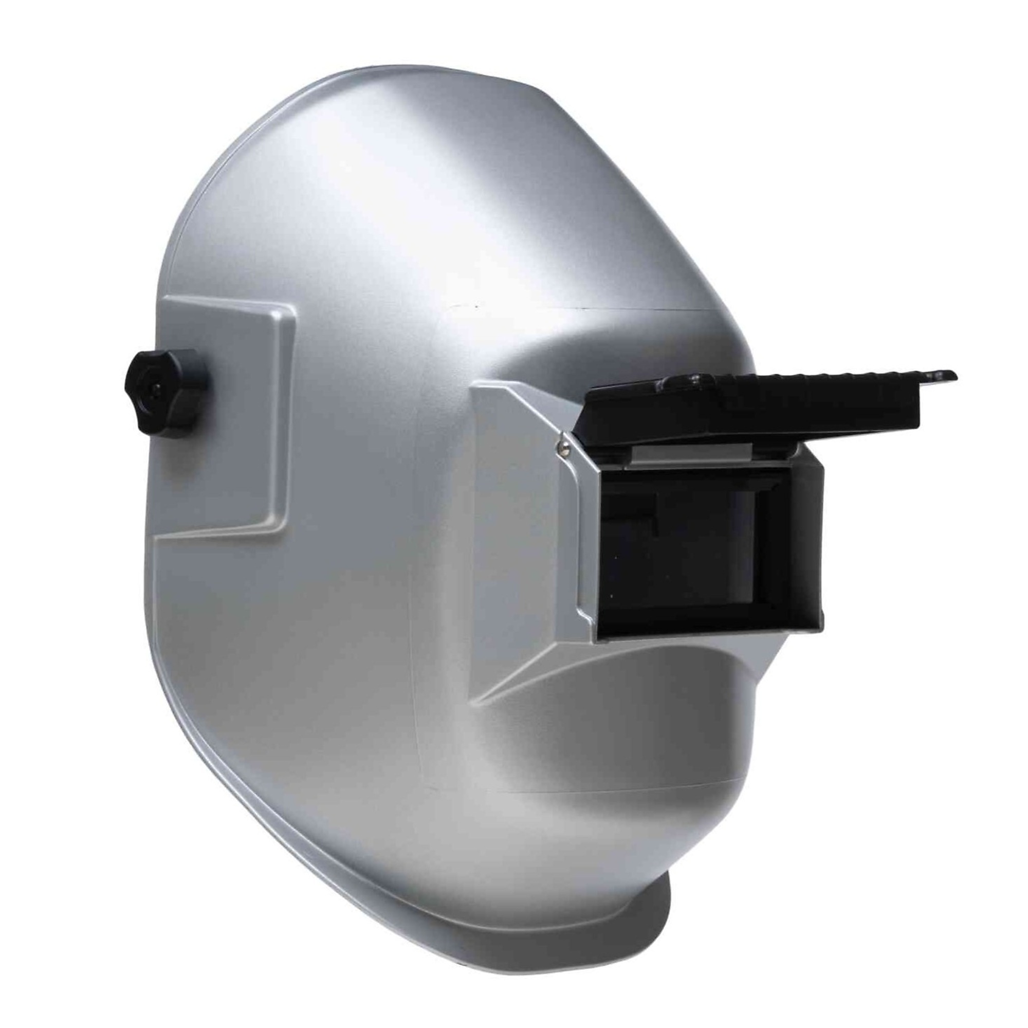 Sellstrom® - Welding Helmet - Passive - Nylon - Lift Front  - 2" x 4.25" Viewing Area - Shade 10 - Ratcheting Headgear - Silver - 290 Series - Model # S29311