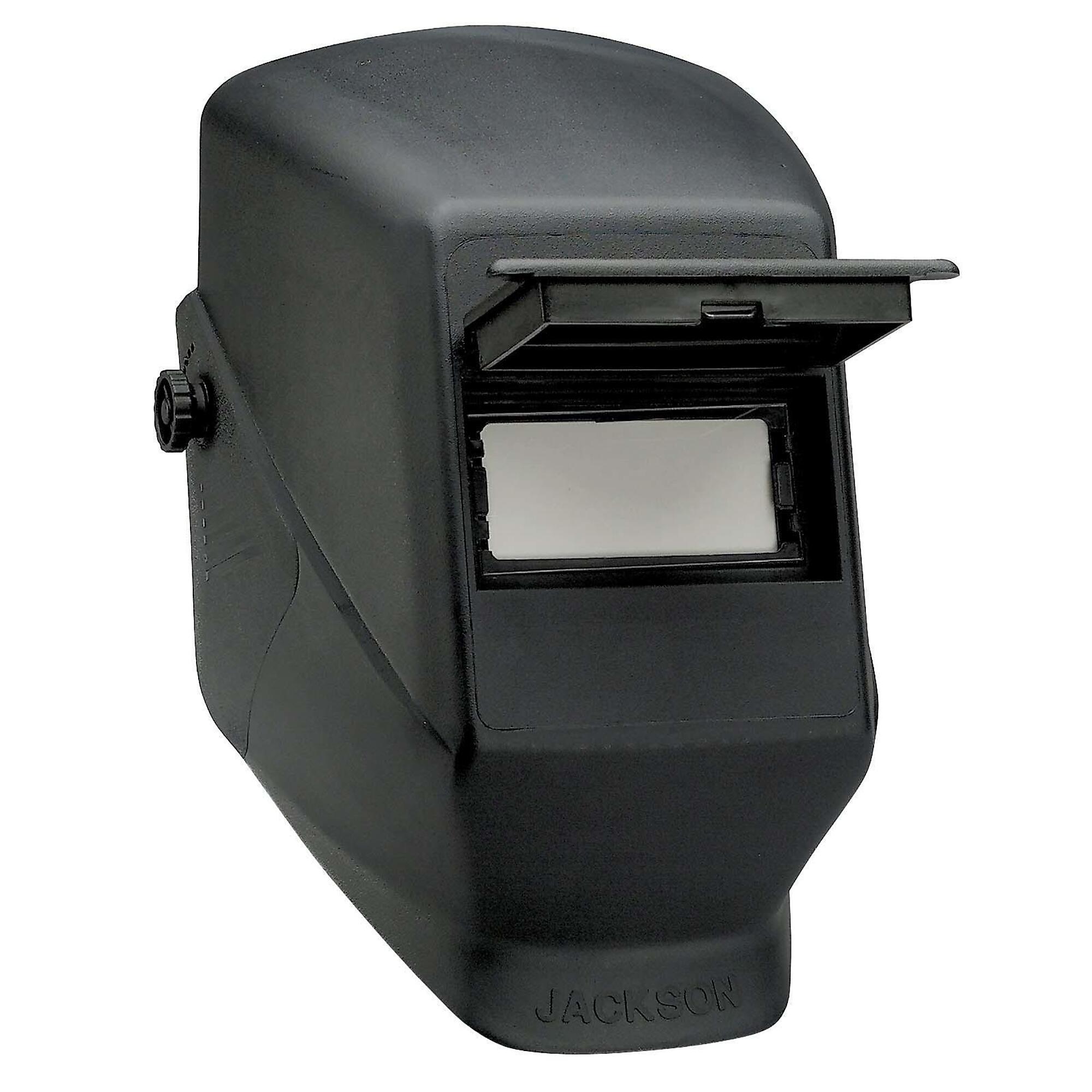 Jackson Safety® - Welding Helmet - Passive - Polycarbonate/ABS Blend - Lift Front - 2" x 4.25" Viewing Area -Shade 10 - 187 Hard Hat Adapter Blades - Black - HSL-2 Series - Model # 14986