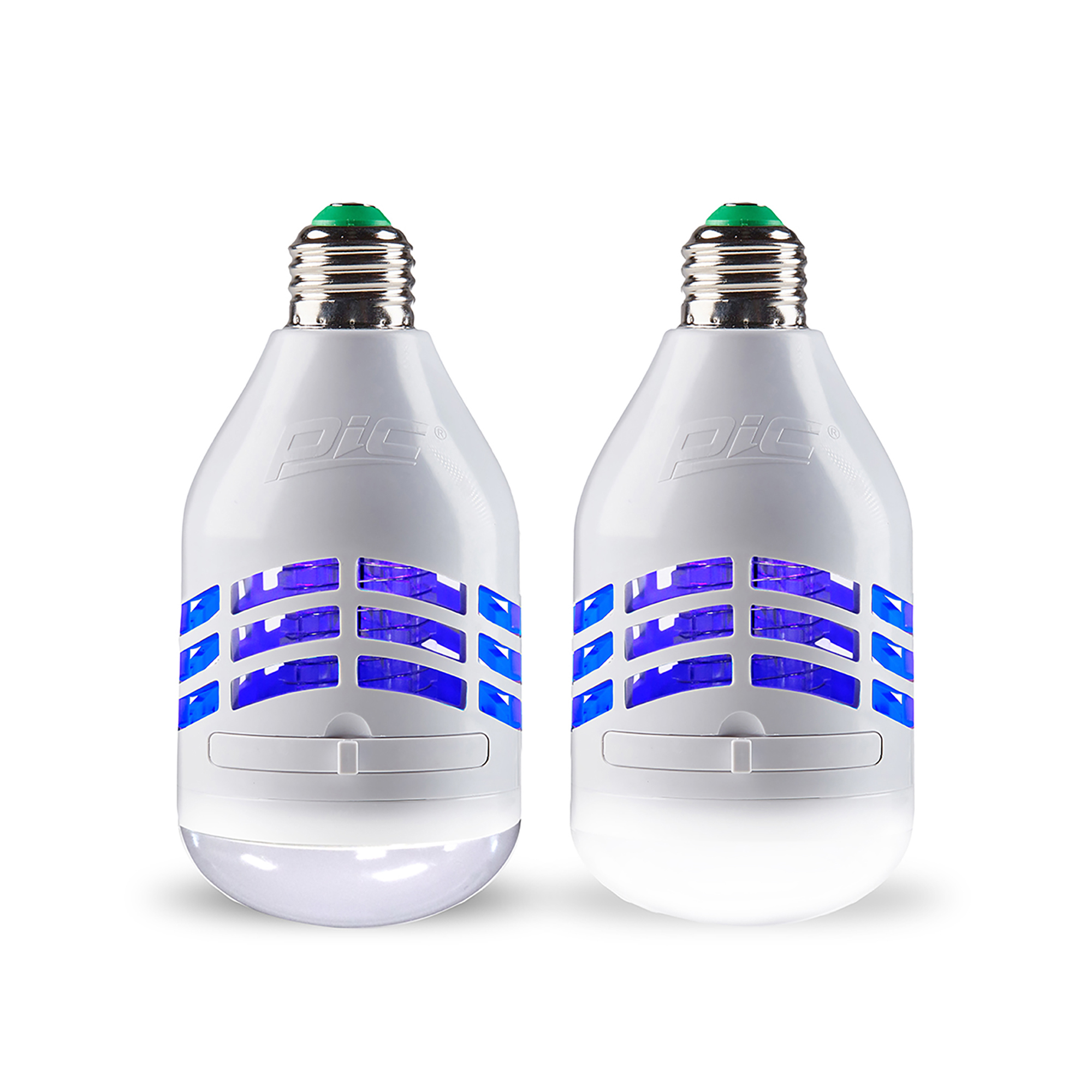 PIC® Dual-Purpose Bug Zapper and LED Light Bulb, 2-Pack, IKB-M2