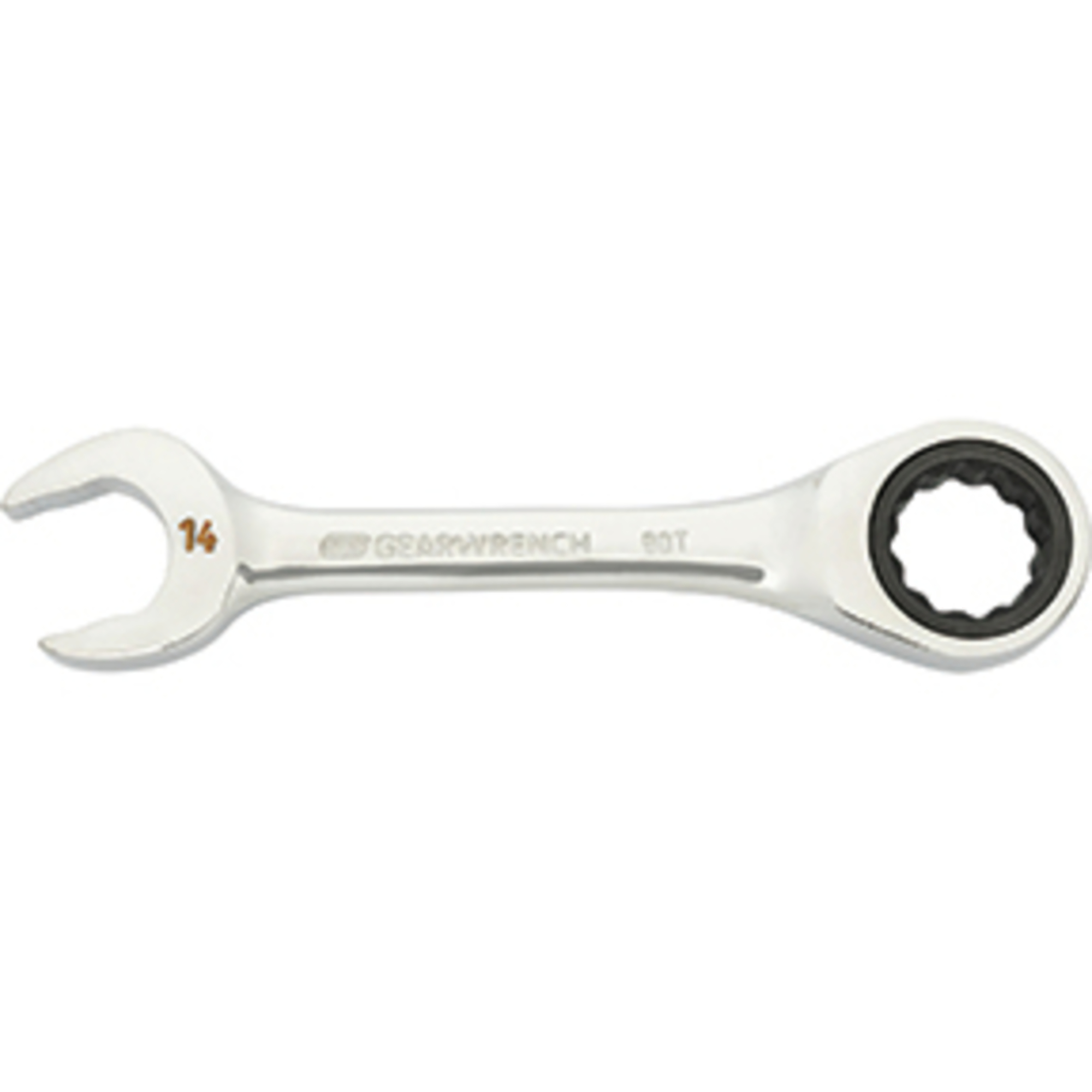 GearWrench Compact Stubby Combination Wrench — 14mm, 90-Tooth, 12-Point, Model# KDT86844