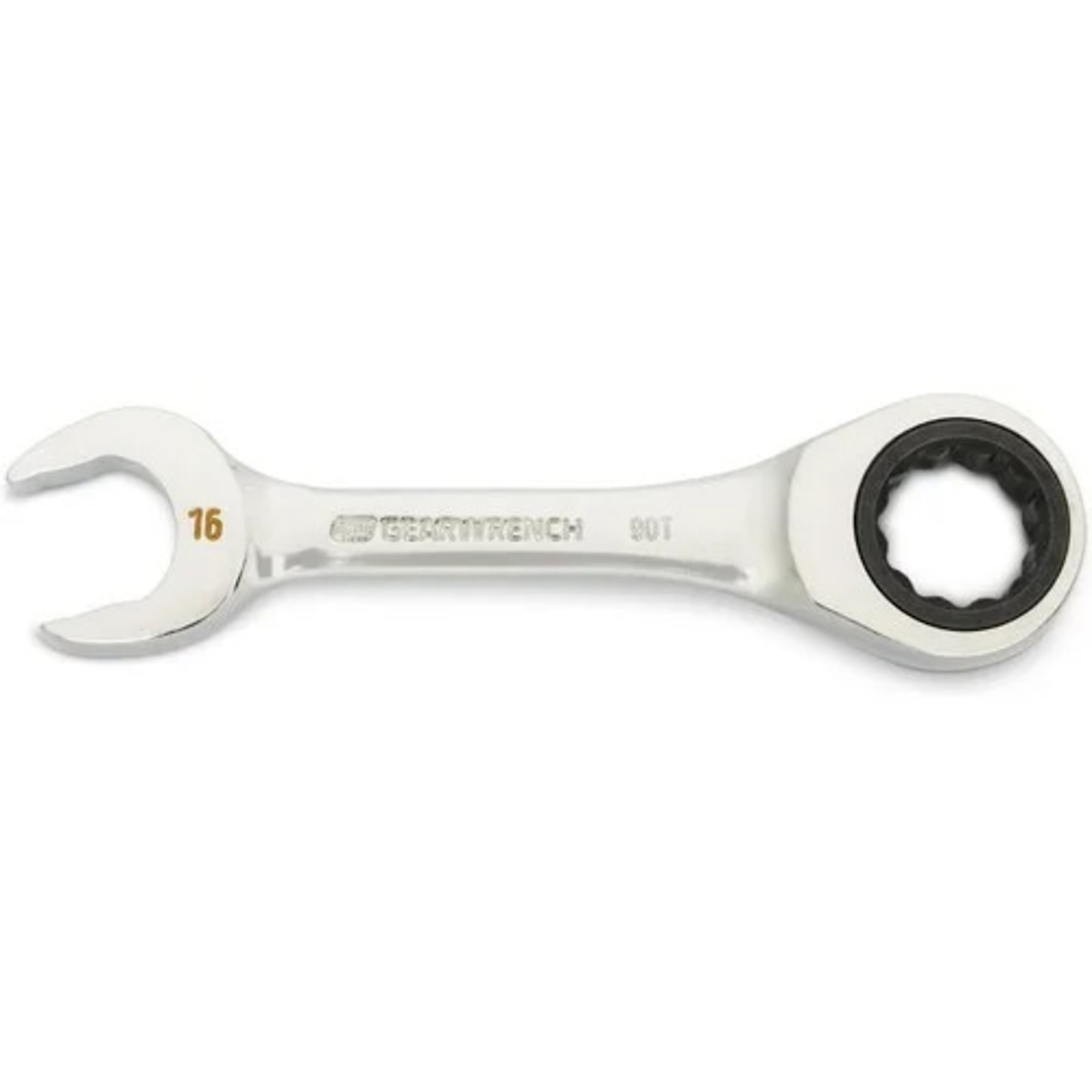 GearWrench Compact Stubby Combination Wrench — 16mm, 90T, 12-Point, Model# KDT86846
