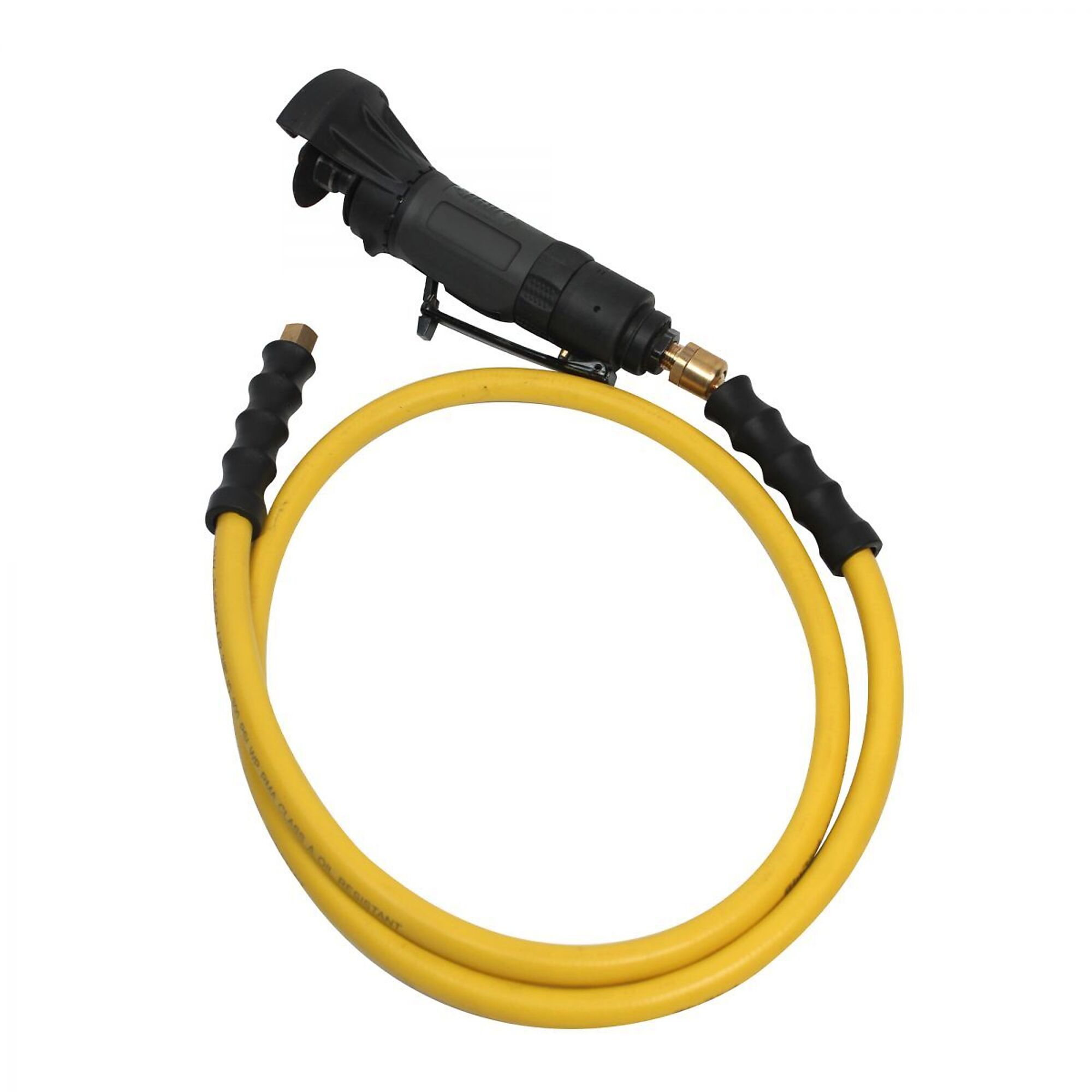 OilShield Rubber Air Hose 3/8" X 05'- 3/8" Male-NPT, 300 PSI, Nitrile Class A, 2 Pack  -  OSSR3805-2pk