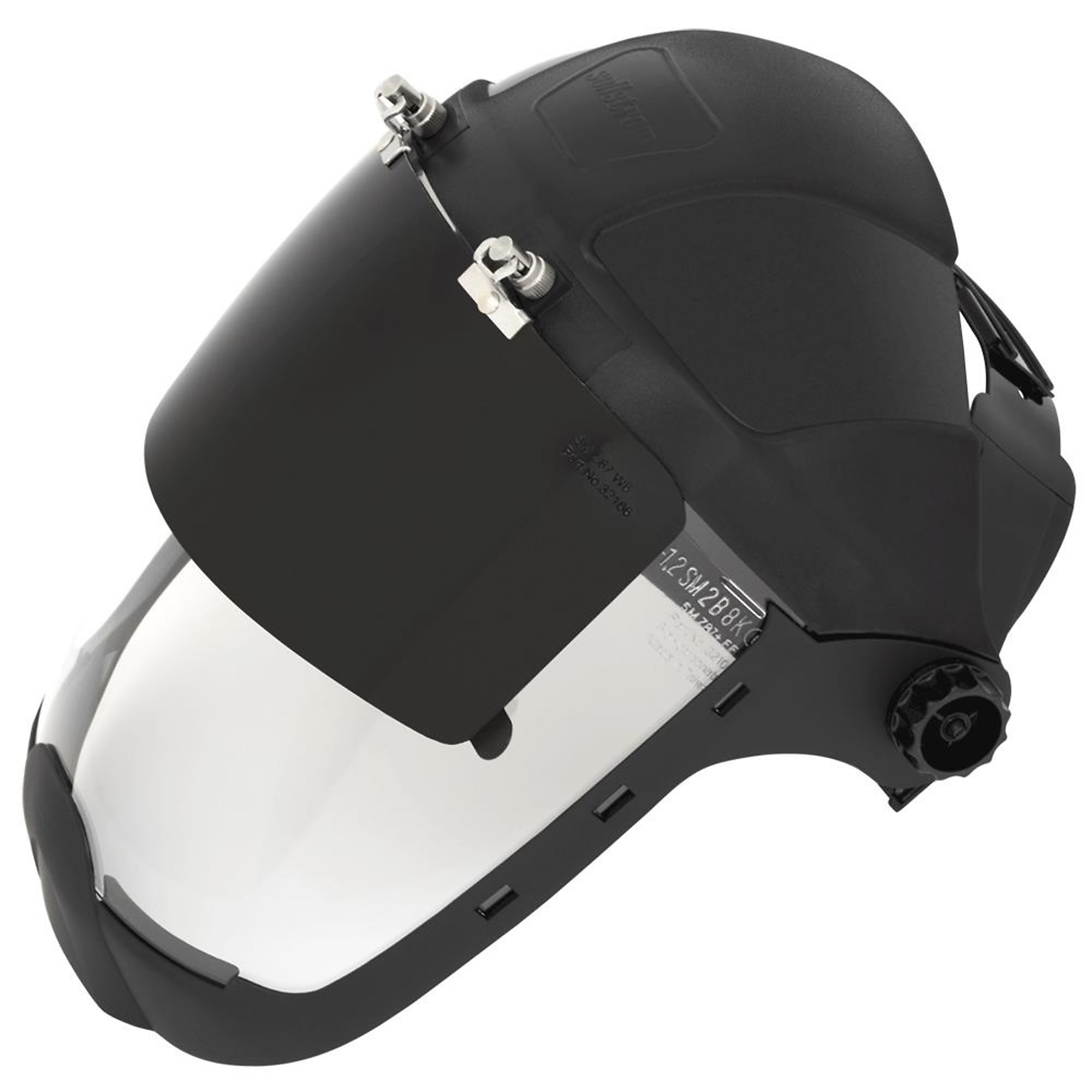 Sellstrom® - Face Shield - DP4 Series - 9" x 12.125" x 0.060" Window - Clear AF with Shade 6 IR Flip Visor - Ratcheting Headgear - with Chin Guard - Model # S32261