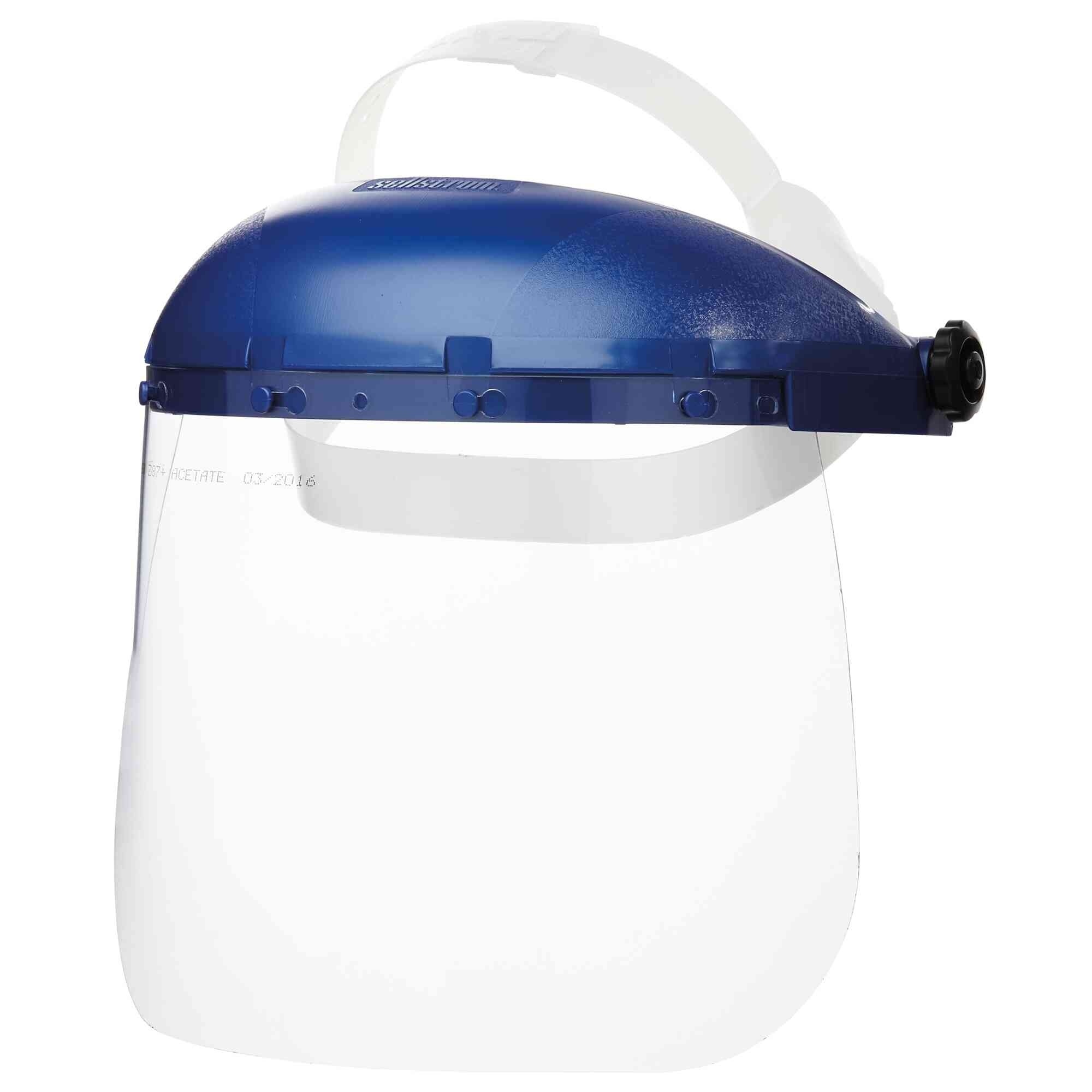 Sellstrom® - Face Shield - 390 Series - 8” x 12” x .040”  Window - Clear - Pin Lock Headgear - Single Crown - Model # S39010