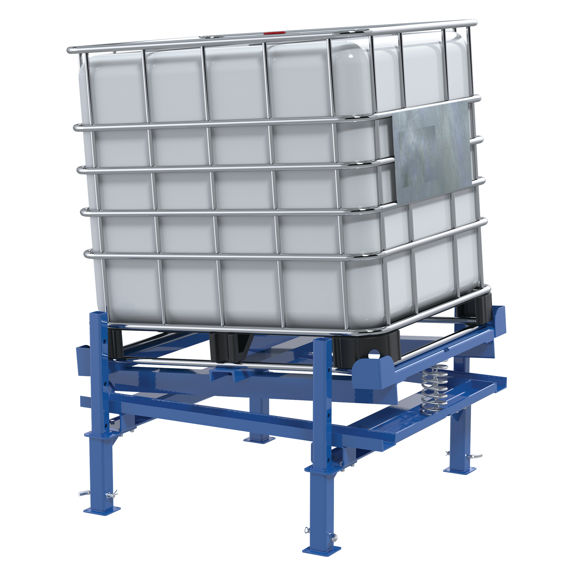 Container Rack Tilt Vestil Steel Intermediate Bulk Container Tilt Stand with Fork Pockets ...