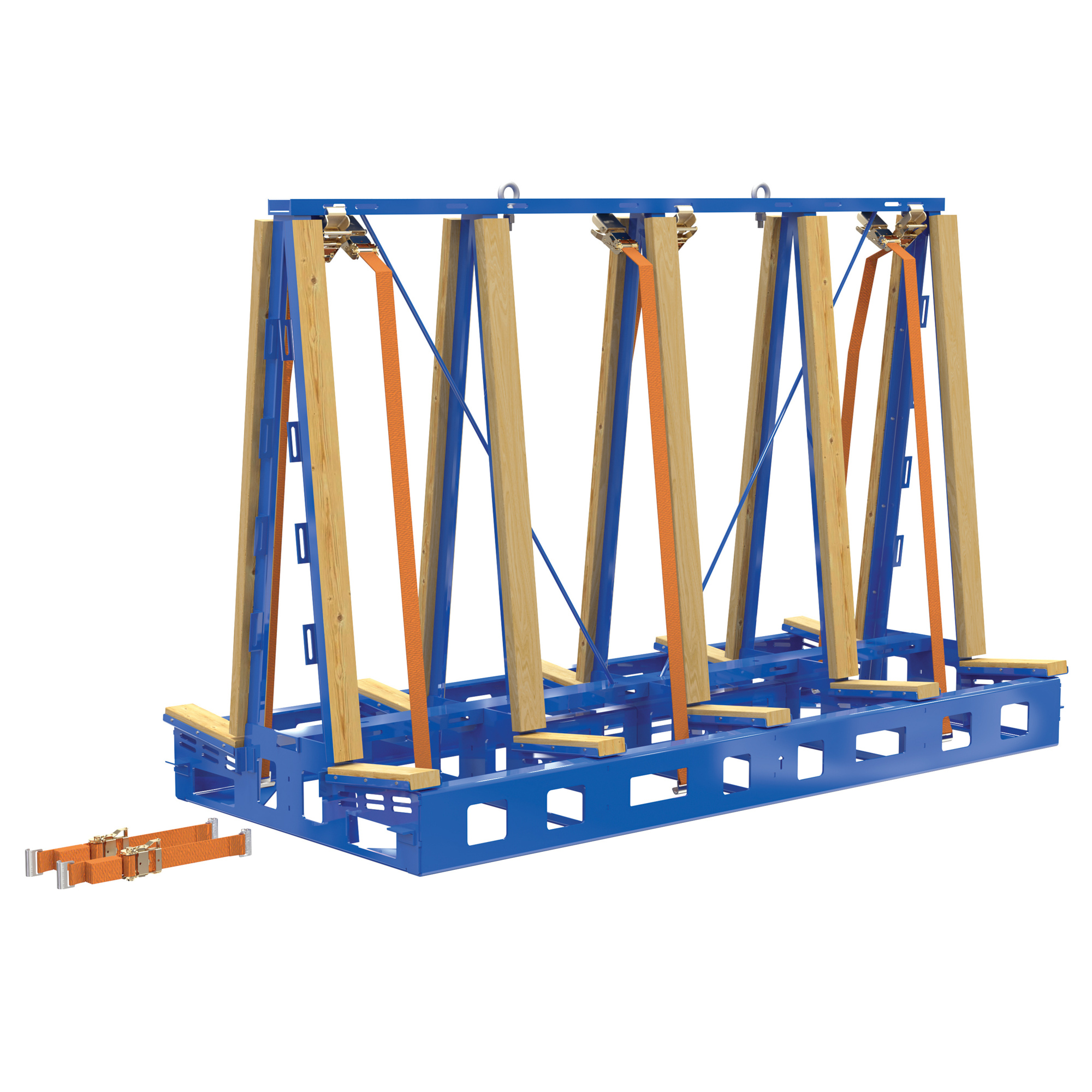 Stationary Material Racking Vestil Steel/Wood Stationary Slab Transport Rack 97 In. x 64 In. 4,000 ...