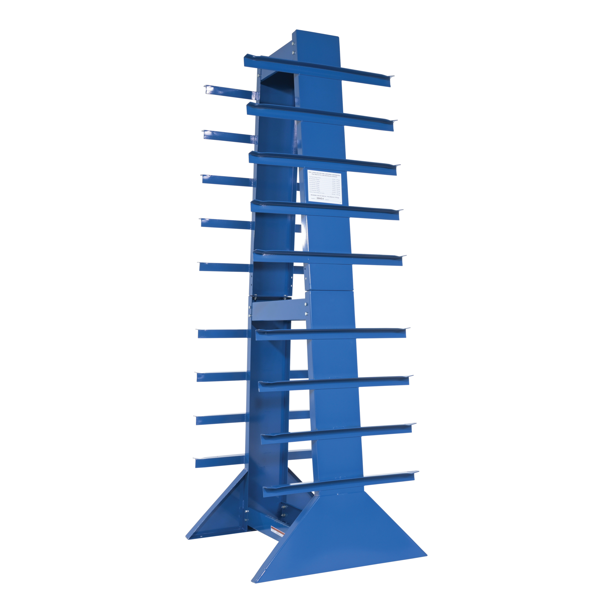 Vestil Steel Double Sided Horizontal Bar Rack 30-1/4 In. x 30 In. x 83 ...
