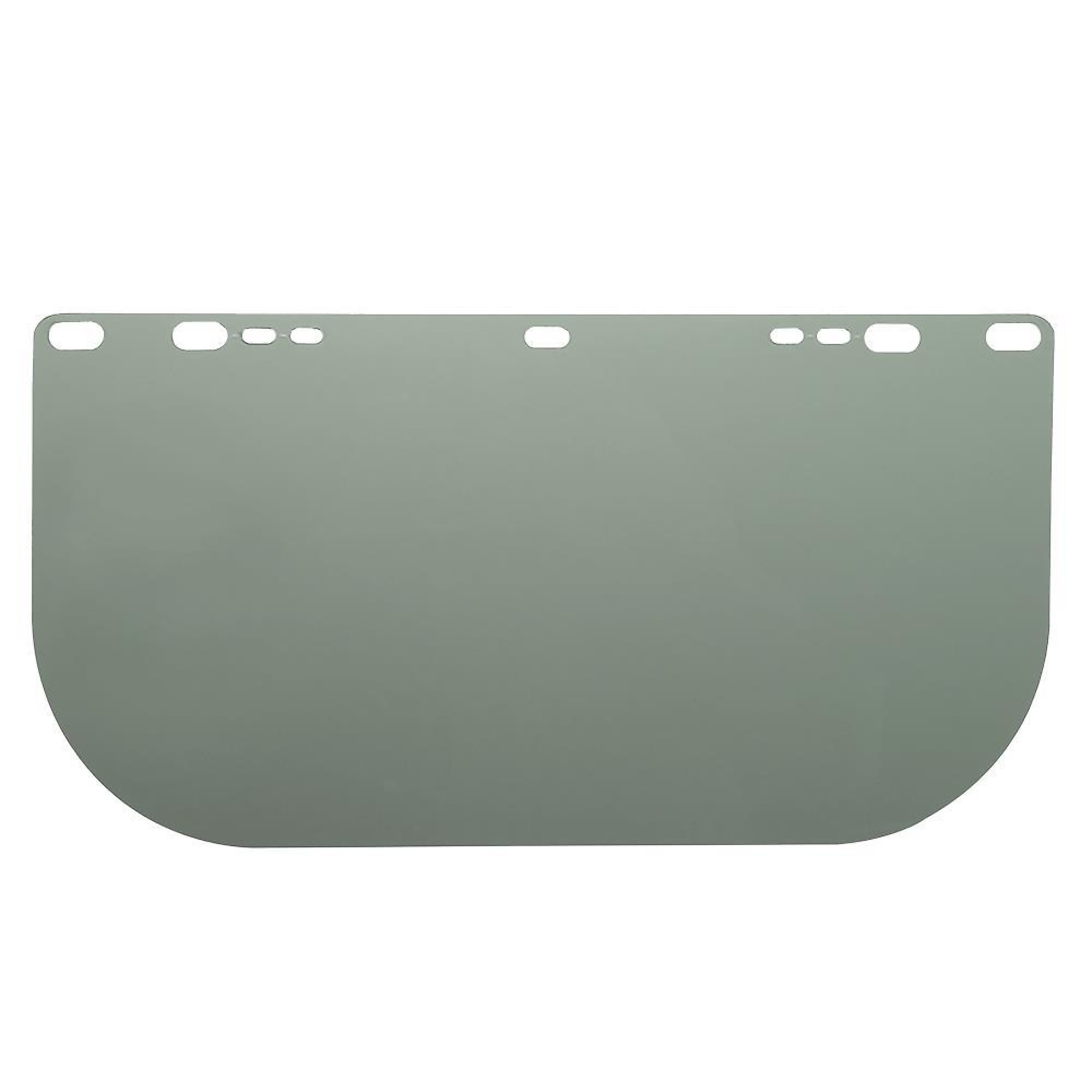 Jackson Safety® - Replacement Windows for F10 PETG Face Shields - Medium Green - 8" x 15.5" x.040" x .040" - E Shaped - Unbound - Model # 29101