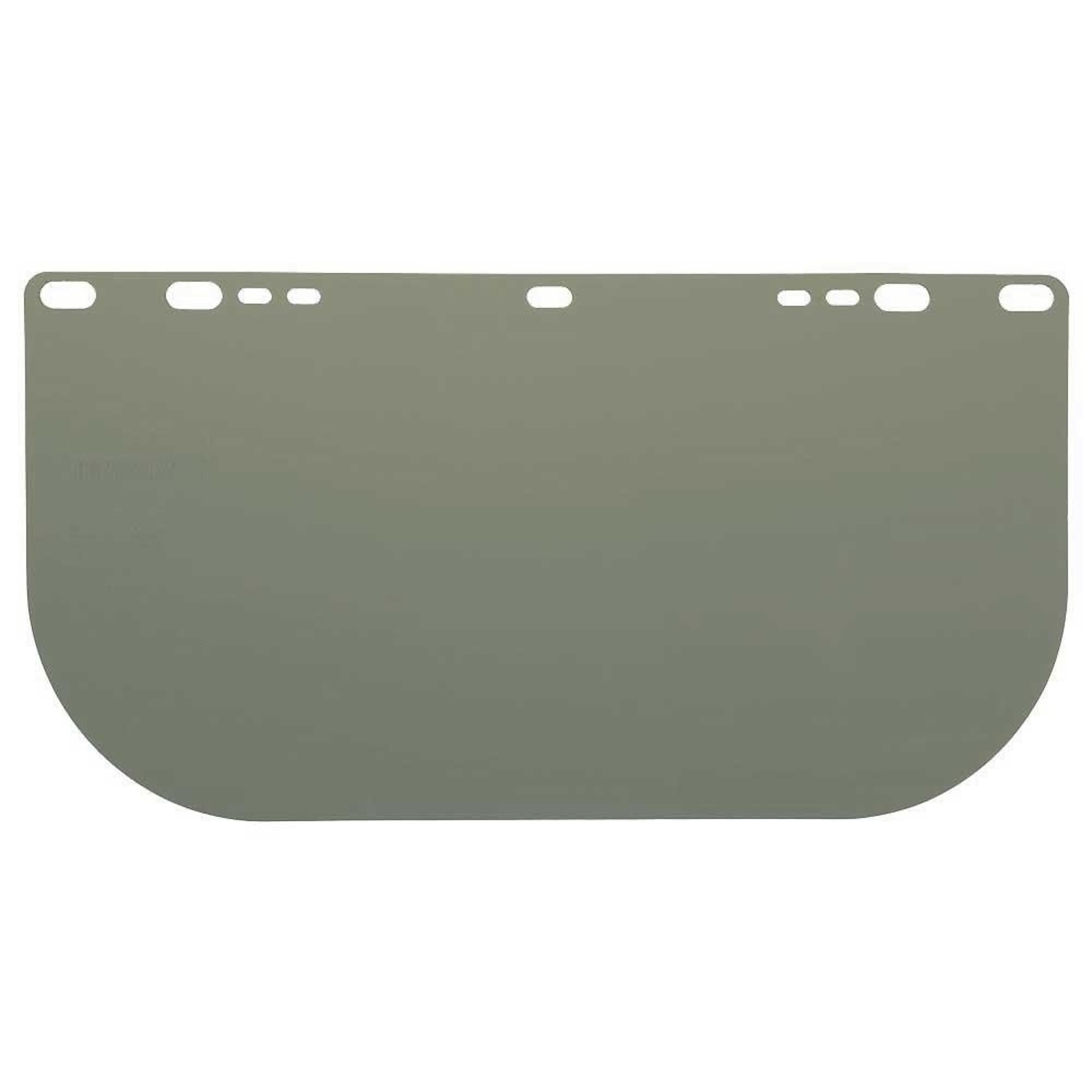 Jackson Safety® - Replacement Windows for F20 Polycarbonate Face Shields - Dark Green - 8" x 15.5" x.040" - E Shaped - Unbound - Model # 29100