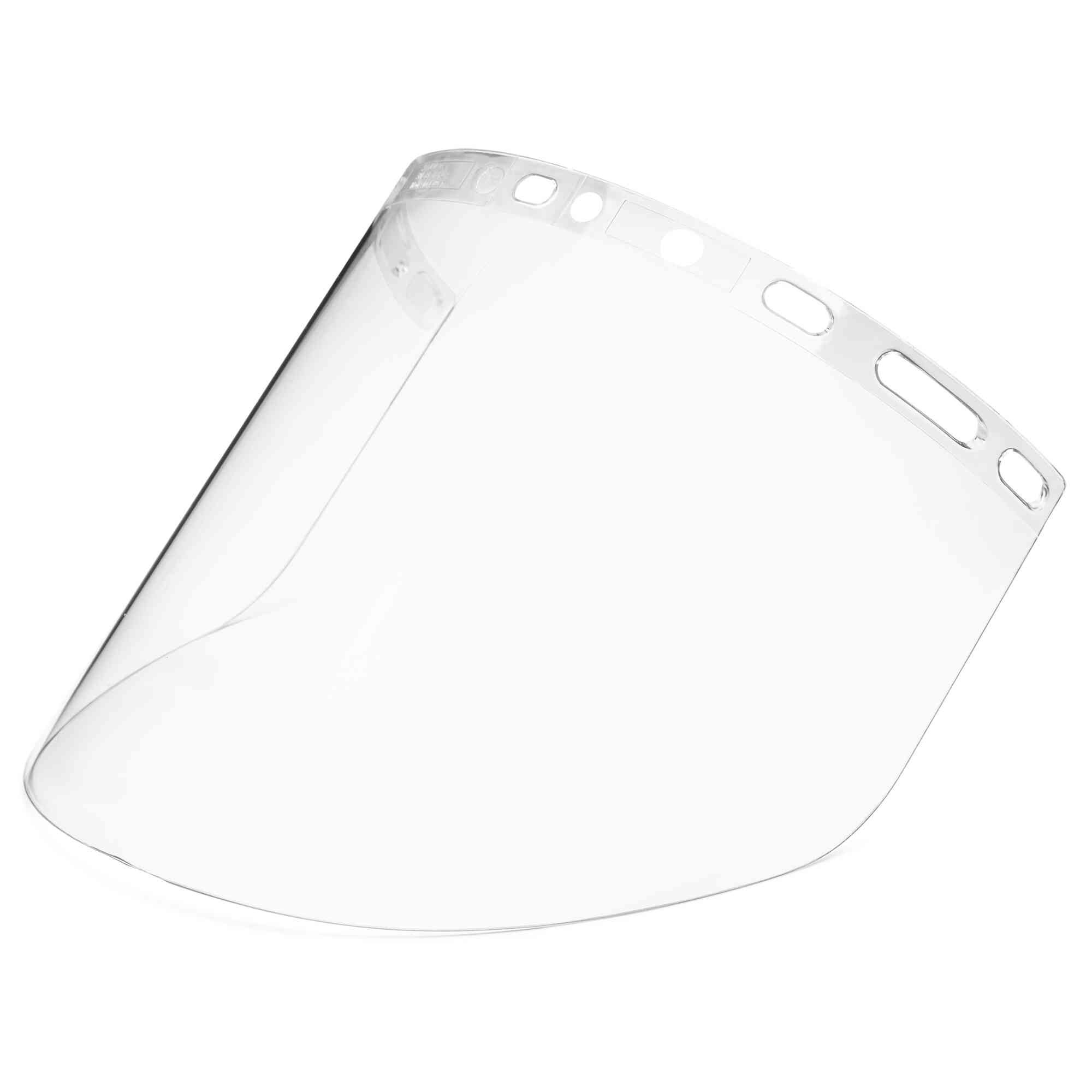Sellstrom® - Replacement Windows for Face Shields – UNIVERSAL - Clear Molded Spherical PC window - 9” x 15” x .060” - V-shape - Model # S37701