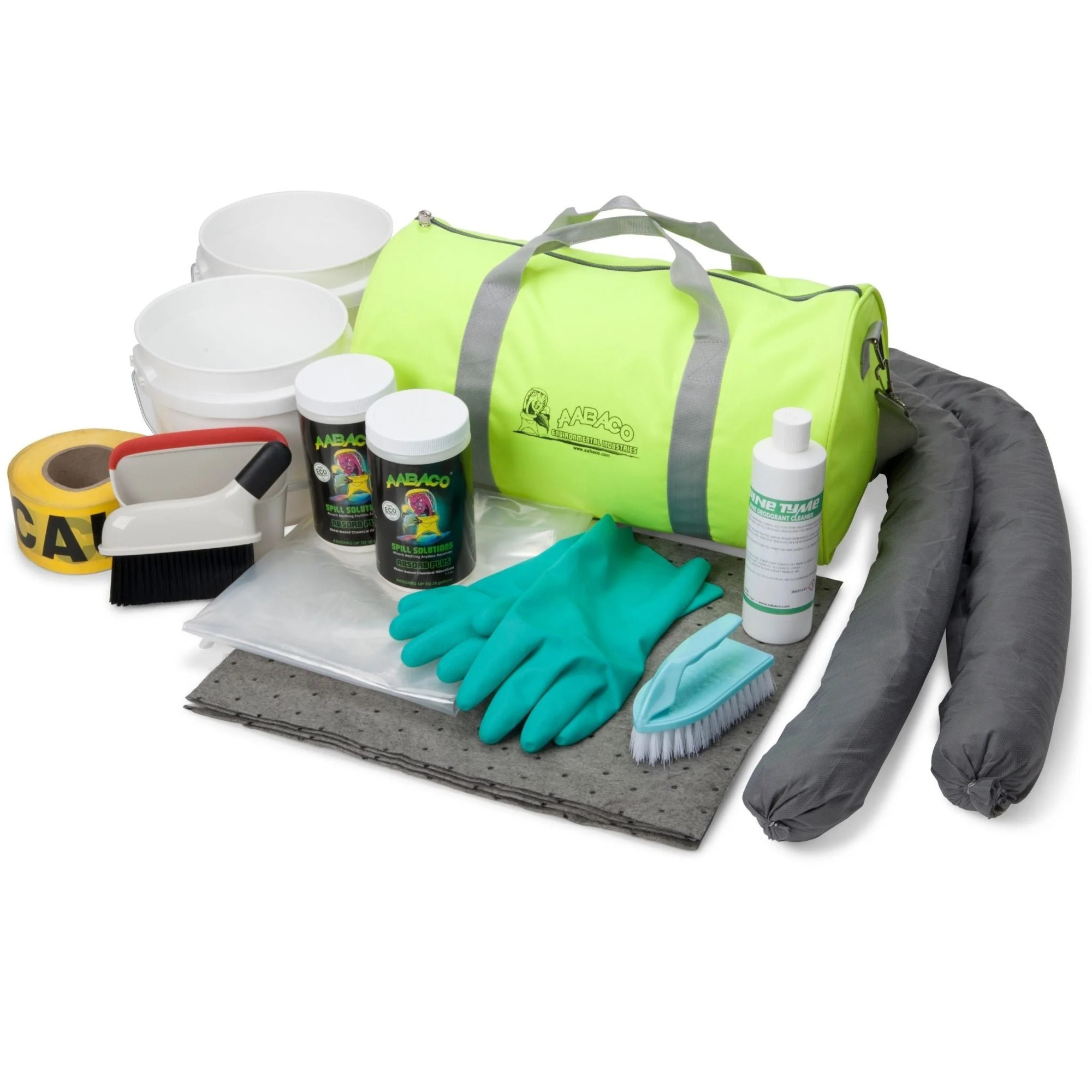 AABACO Oil Only Spill Kit absorbs up to 68 gallons and is packaged in a high-visibility, easy-to-carry duffel bag for fast response to any spill.