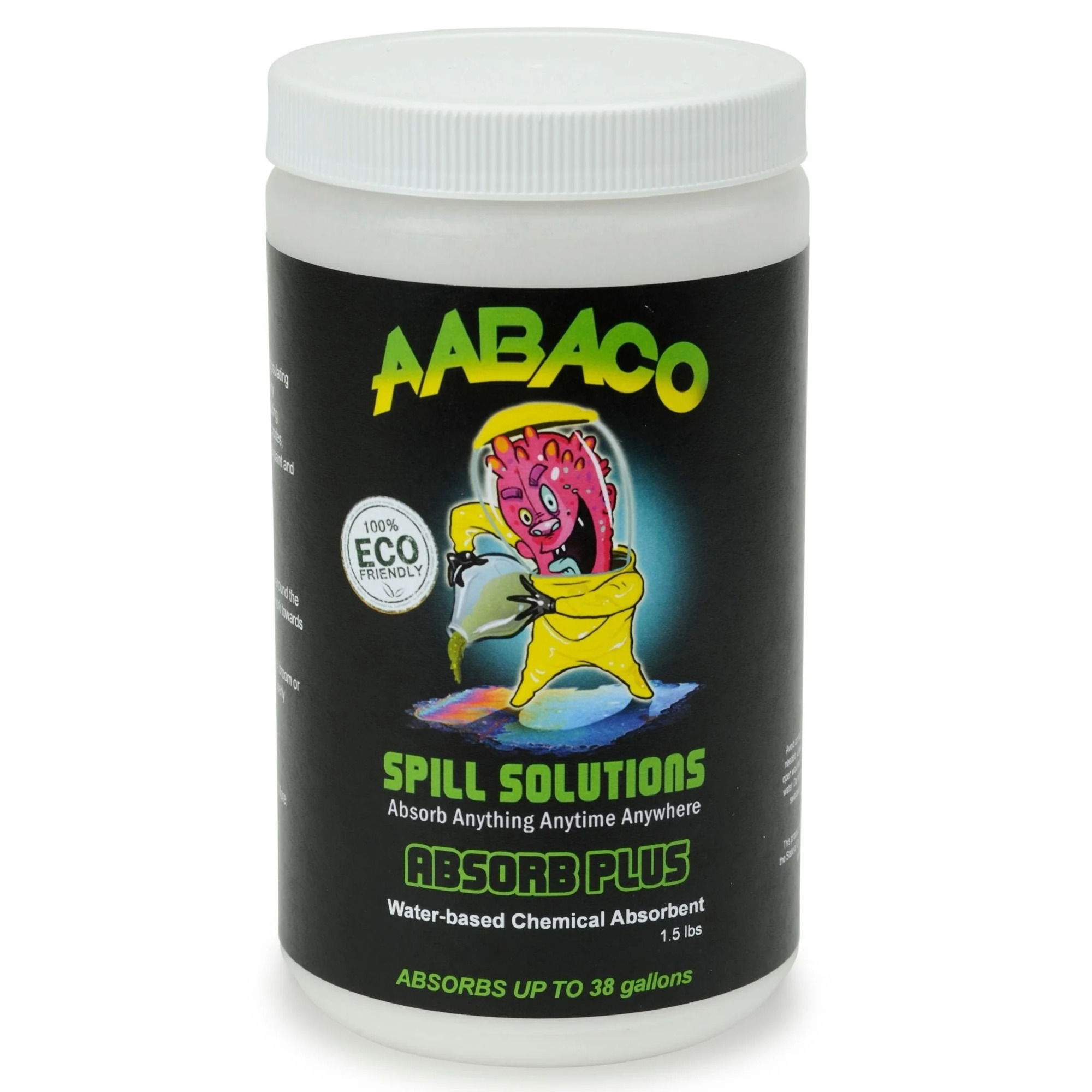 AABACO ABSORB PLUS 1.5lbs– Encapsulating Powder for Water-Based Chemicals, Absorbs Up to 38 Gallons