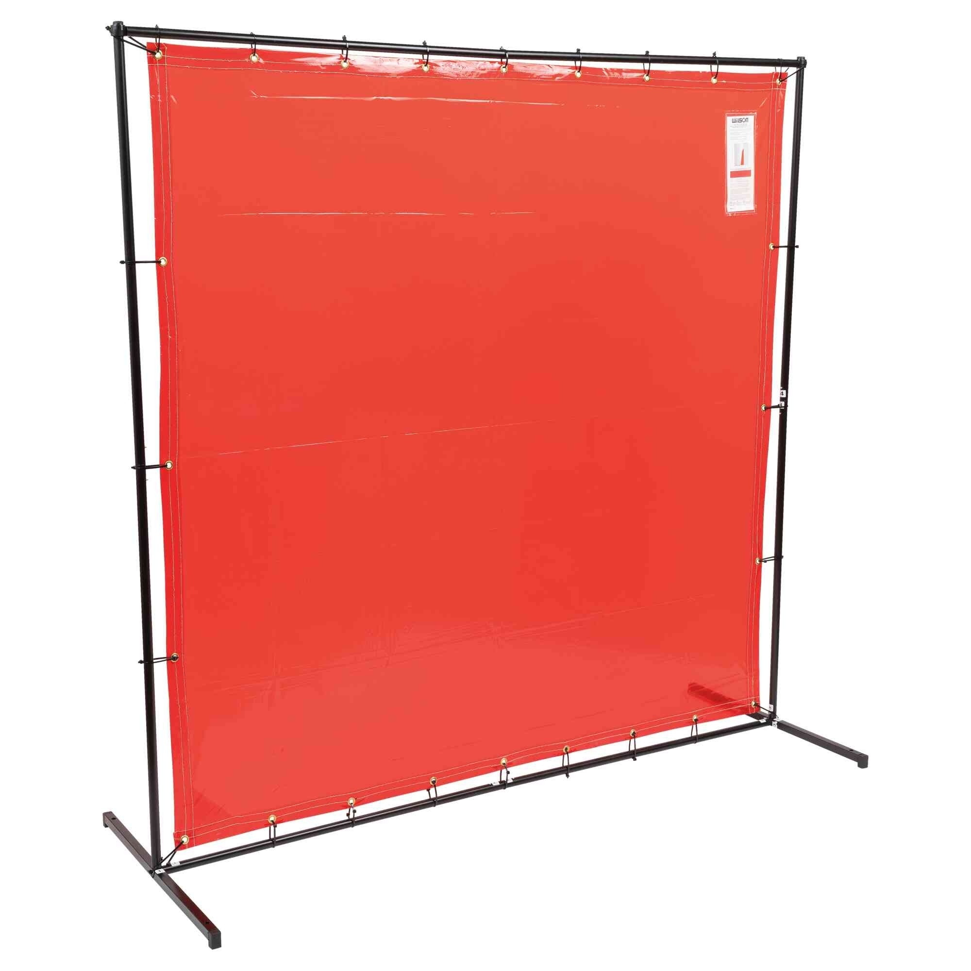 Jackson Safety® - Welding Curtain and Frame Combo Kit - Orange - 6'x6' - Model # 37292