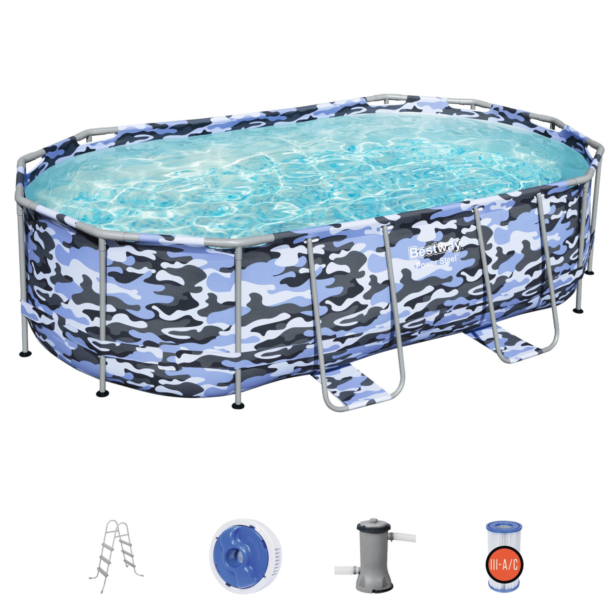 Bestway Steel Pro Max Oval Swimming Pool Set 14Feet x 39.5inch