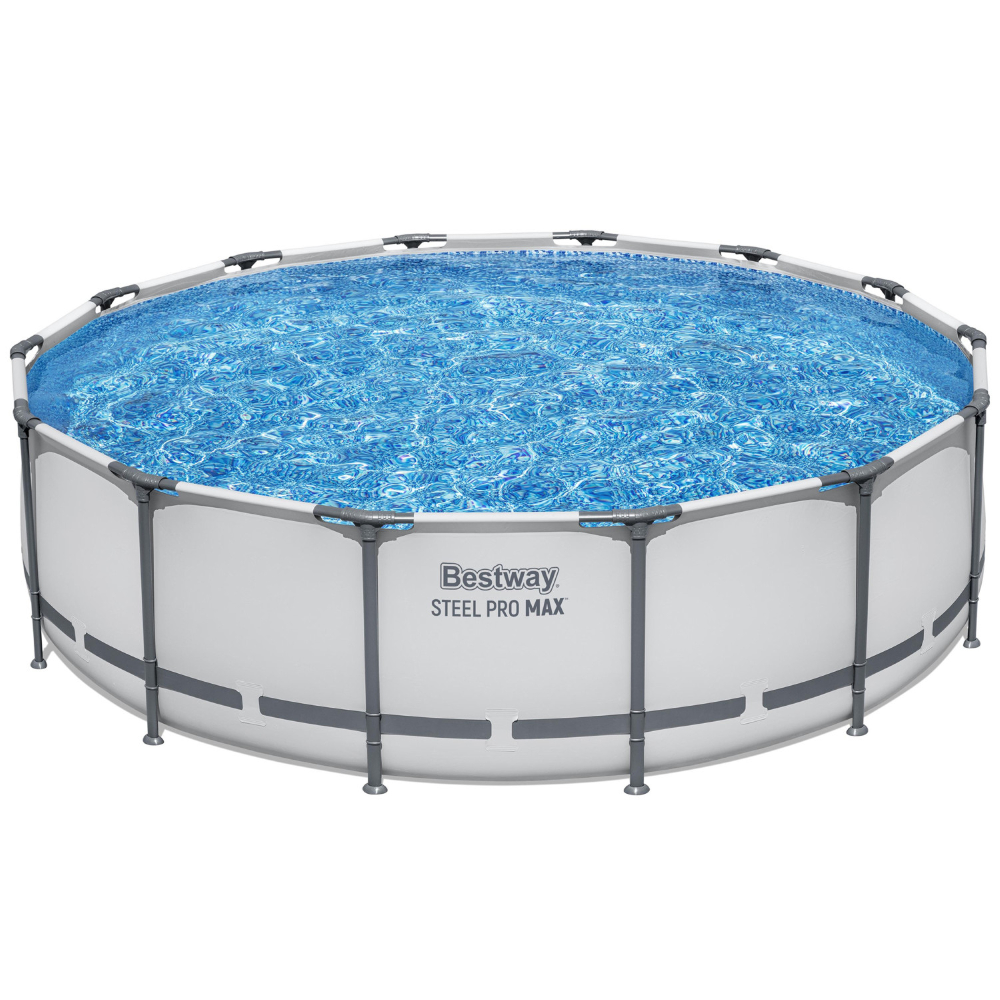Bestway Steel Pro MAX 14feet x 42inch, Grey Round Above Ground Swimming Pool Set