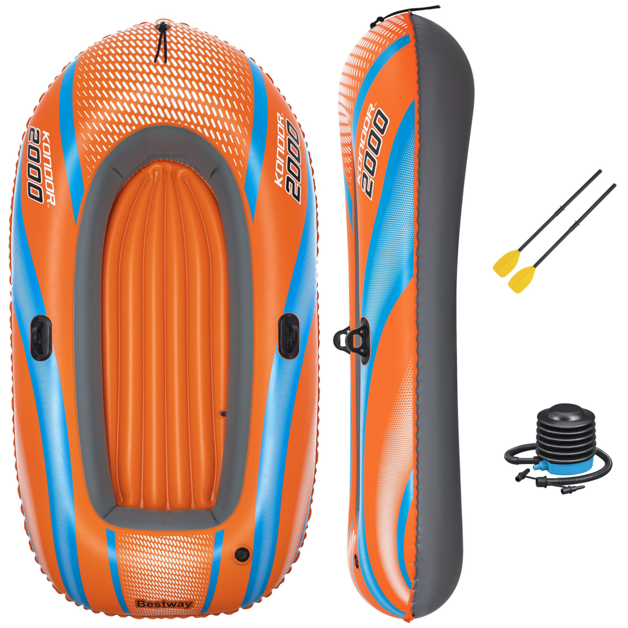 Bestway H2OGO! Kondor 2000 Inflatable RaFeet Set 6foot x 38inch, 210lb Cap