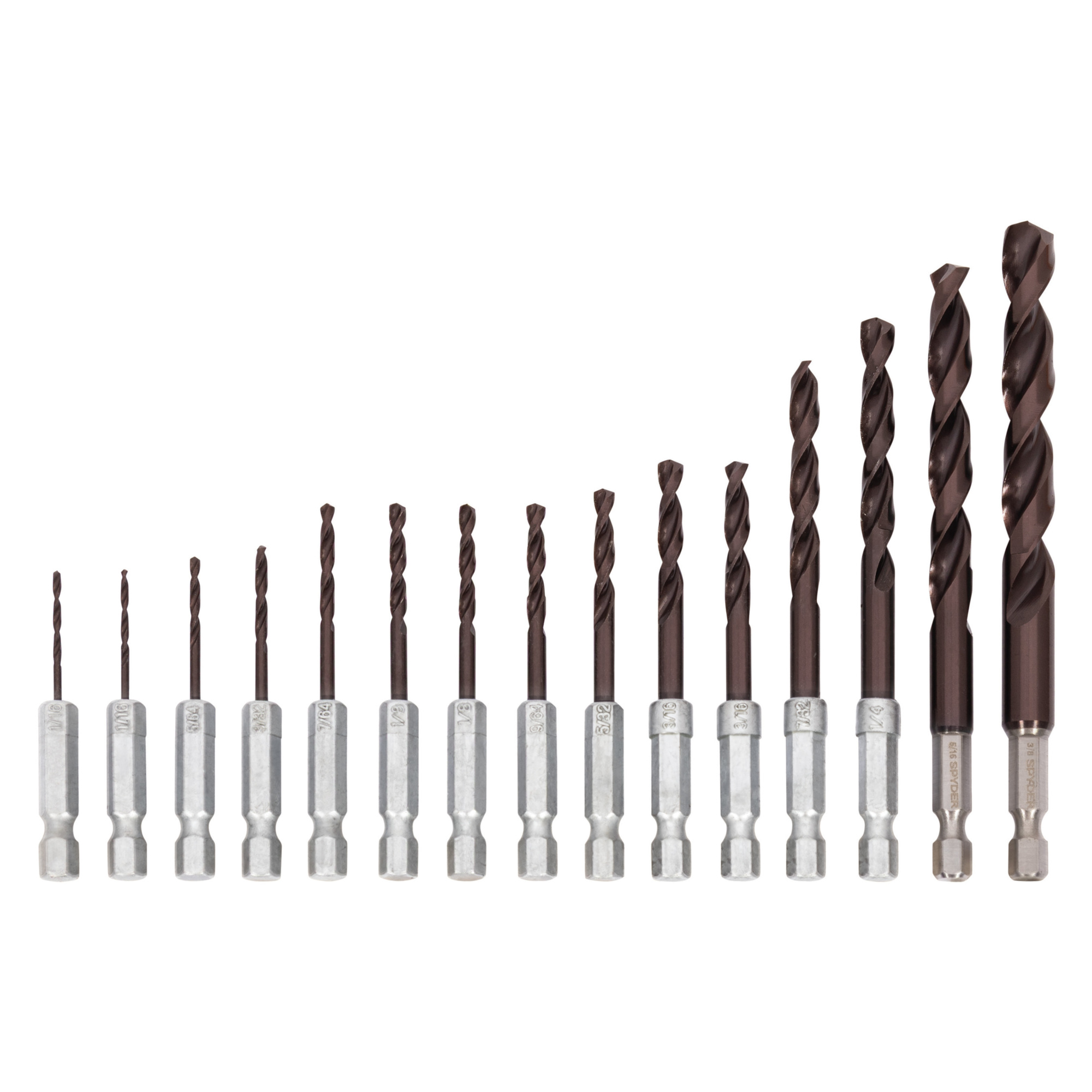 Spyder 15-Piece Hex Shank Drill Bit Set 100532