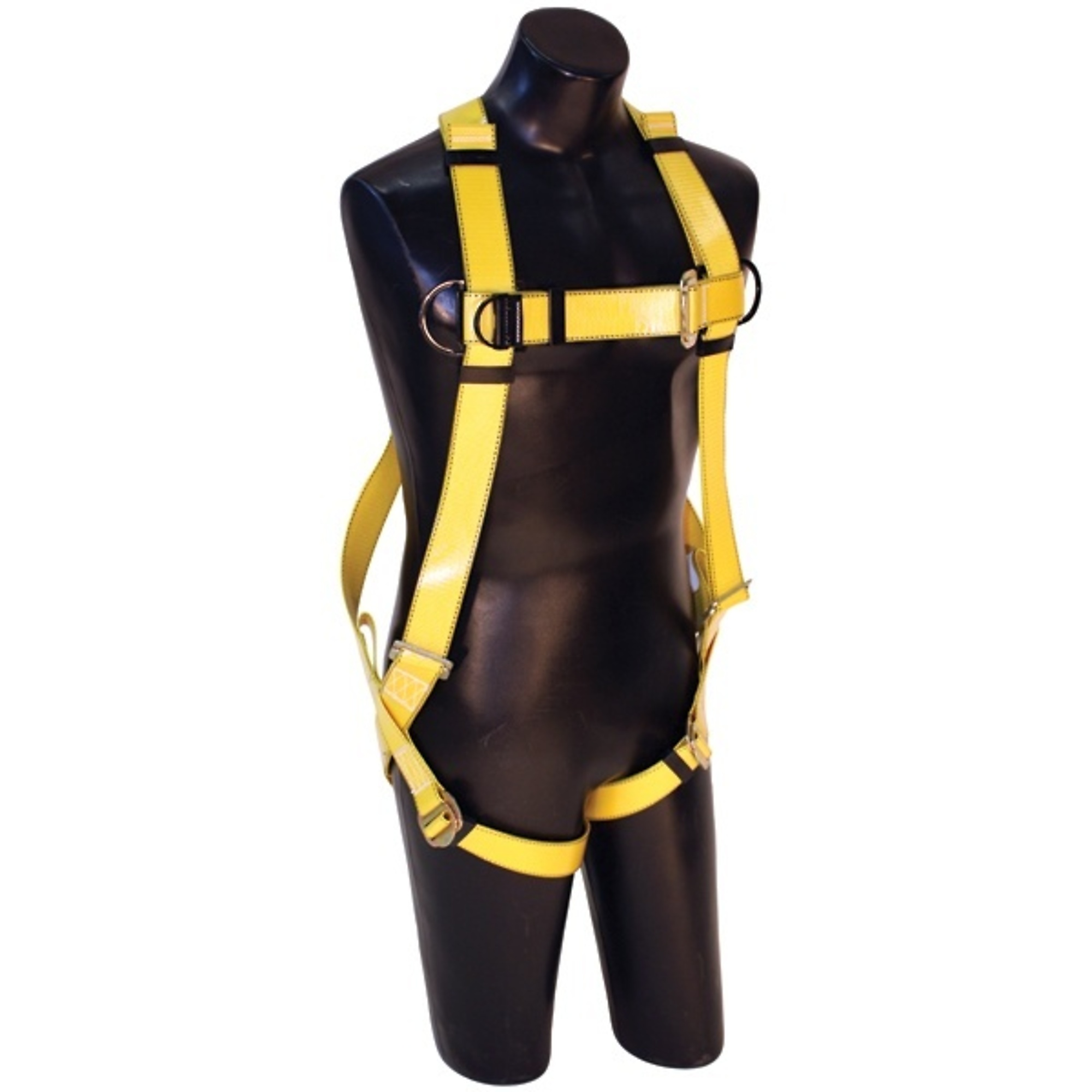 FALL SAFE™ - Safety Harness - A-SERIES™ Polyurethane Coated Web - Vest-Style PT Legs - Back, Pass Through, Pass Through - Size: Universal - Model # 800055