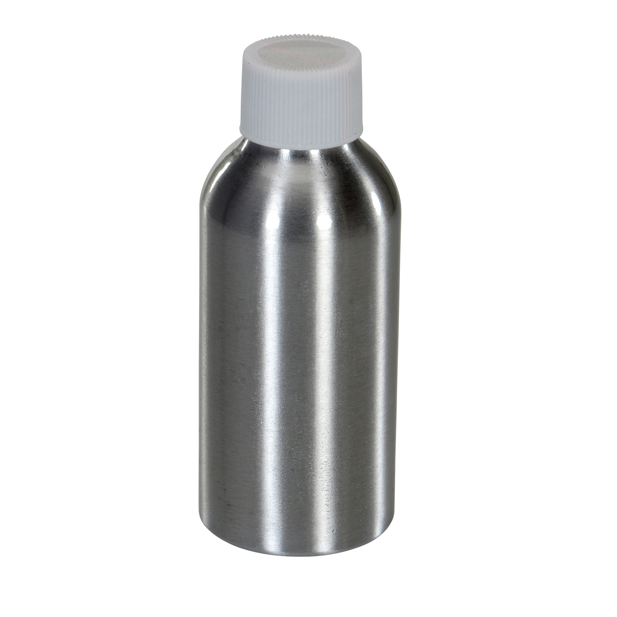 Vestil Aluminum Metal Bottle 2 Oz Silver