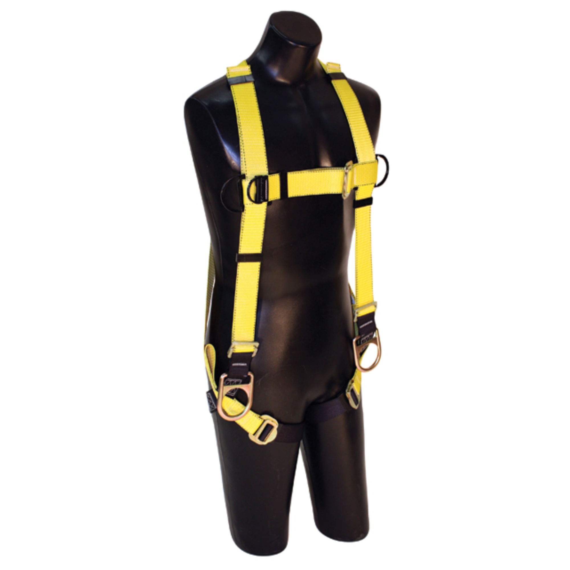 FALL SAFE™ - Safety Harness - A-SERIES - Vest-Style Positioning PT Legs - Back / Side, Pass Through, Pass Through - Size: XL - Model # 802450