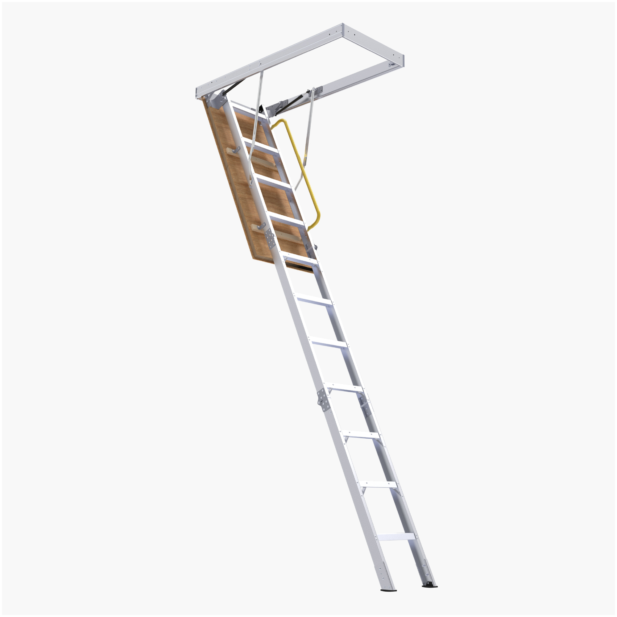 Little Giant Ladder, Attic Access Ladder, 25" Wide, Insulated, IAA 375 lbs., AL-RTL, with Wide None-Slip Treads, and Climbing Handle. Model # 945-00002