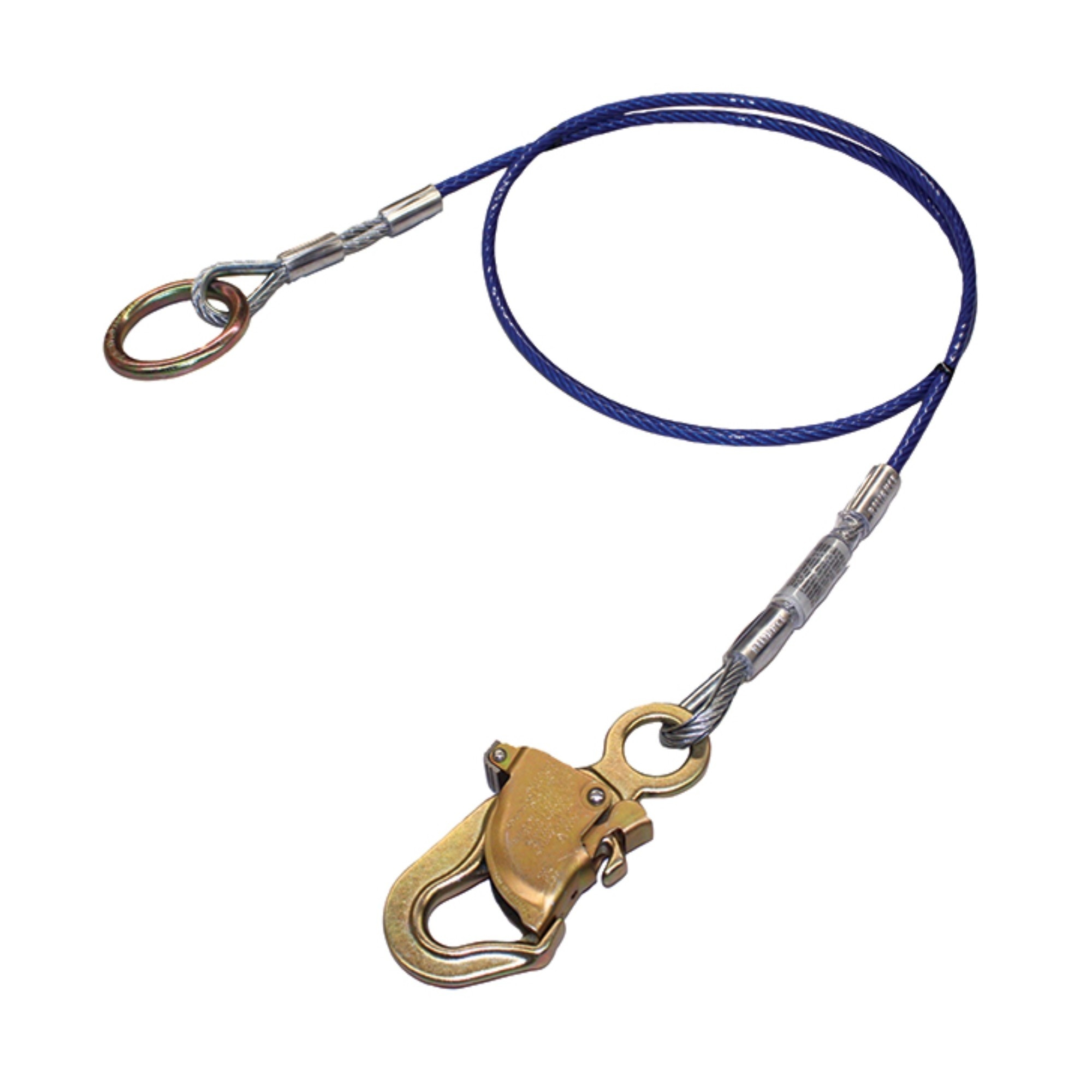 FALL SAFE™ - Anchor Sling, Vinyl-Coated Cable with O-Ring & Snap Hook - Length: 6' - Model # 714006