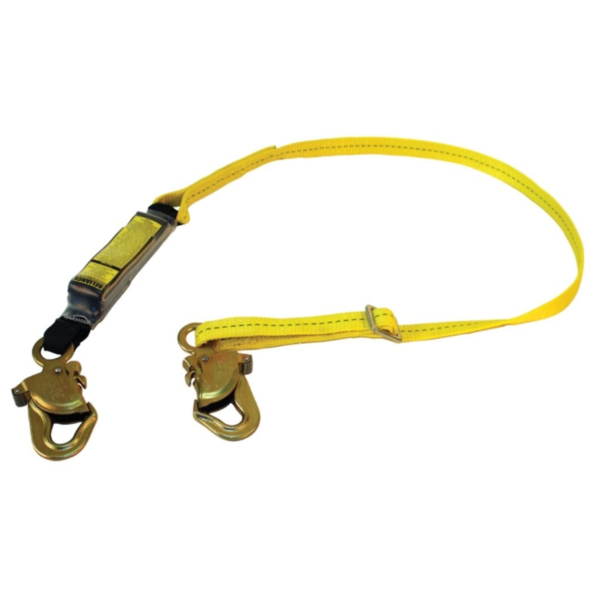 FALL SAFE™ - Lanyard - SKYLINE™ Series - Shock Absorbing - S/A 1" Web, Adjustable, 3/4" Snap Hooks - Length: 6' - Model # 737106
