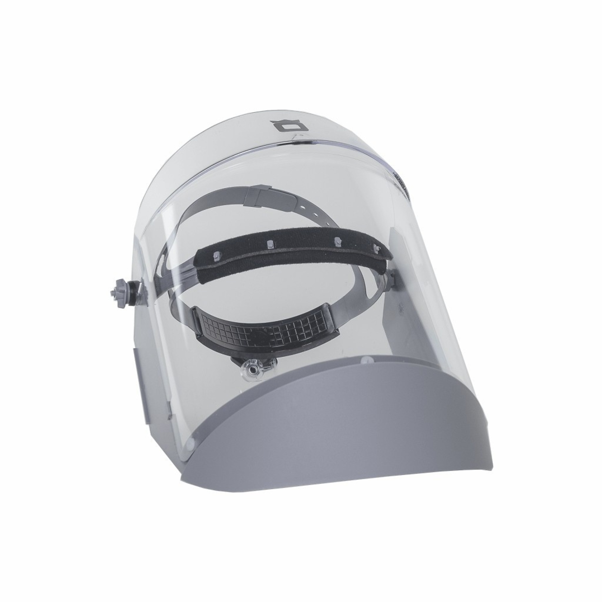OBERON™ - Face Shield with Ratcheting Headgear - UV Polycarbonate - Window: Clear Anti-Fog Scratch Resistant - With Lower Crown and Shield Extender - Model # 2179R+500
