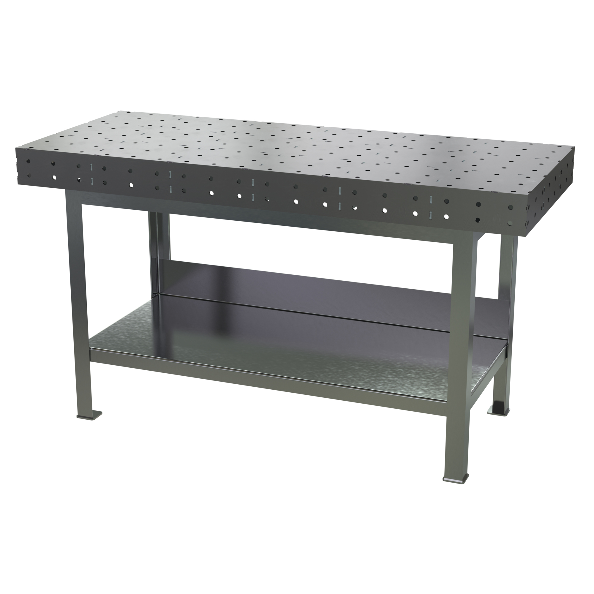 Vestil Steel Fixture Welding Table 30 In. x 72 In. x 40-5/8 In. 8000 Lb. Capacity Bare