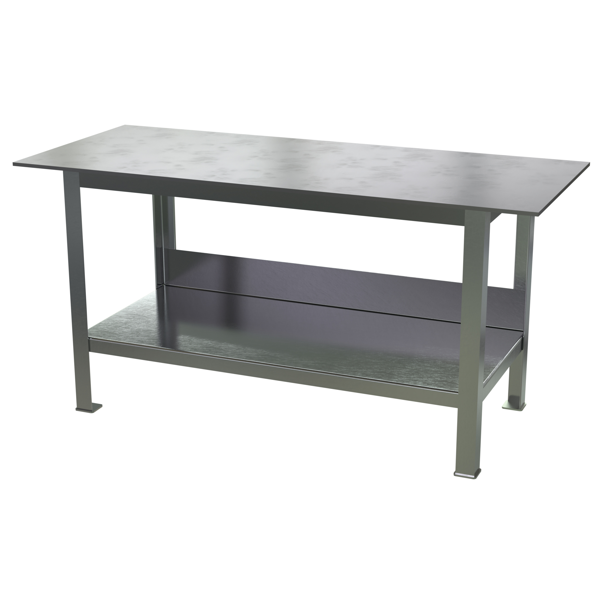 Vestil Steel Fixture Welding Table with 1/2 In. Thick Top 30 In. x 72 In. x 36 In. 8000 Lb. Capacity Bare