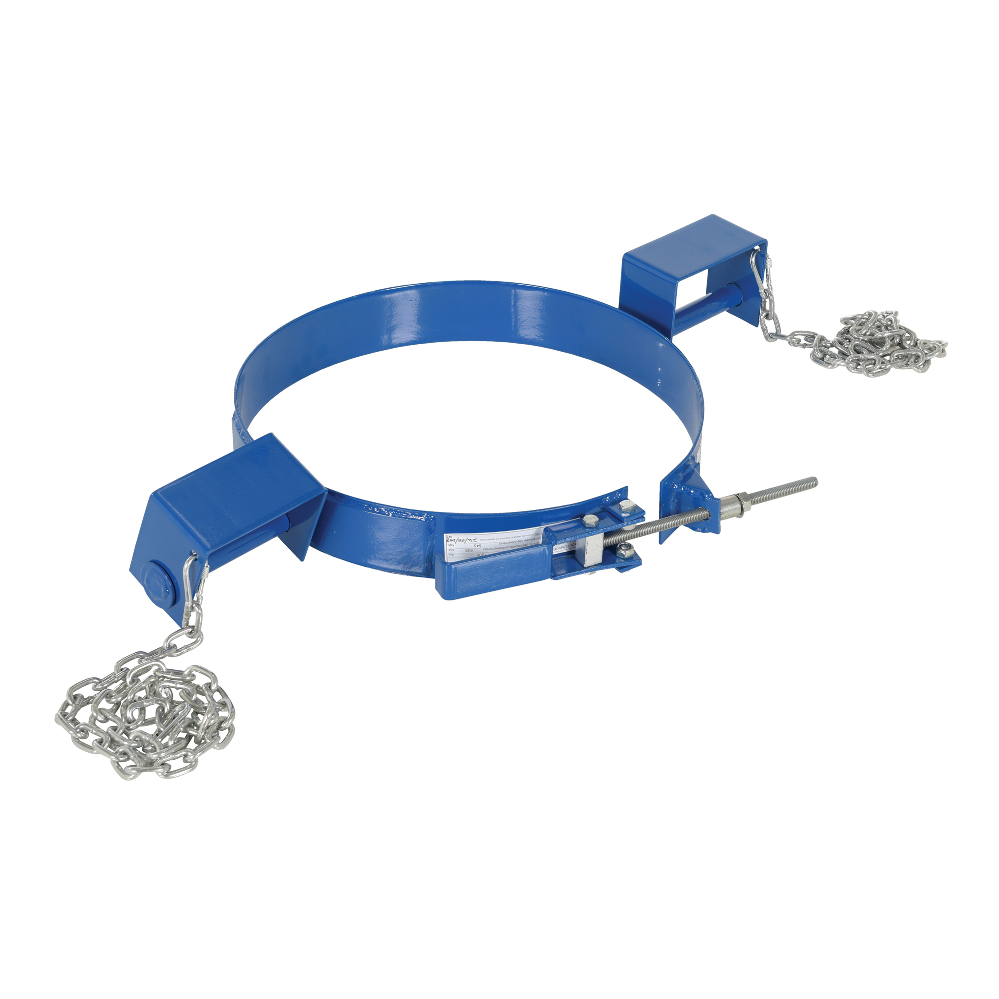 Vestil Carbon Steel Tilting Drum Ring 30 Gallon Drum 1,200 Lb. Capacity Blue