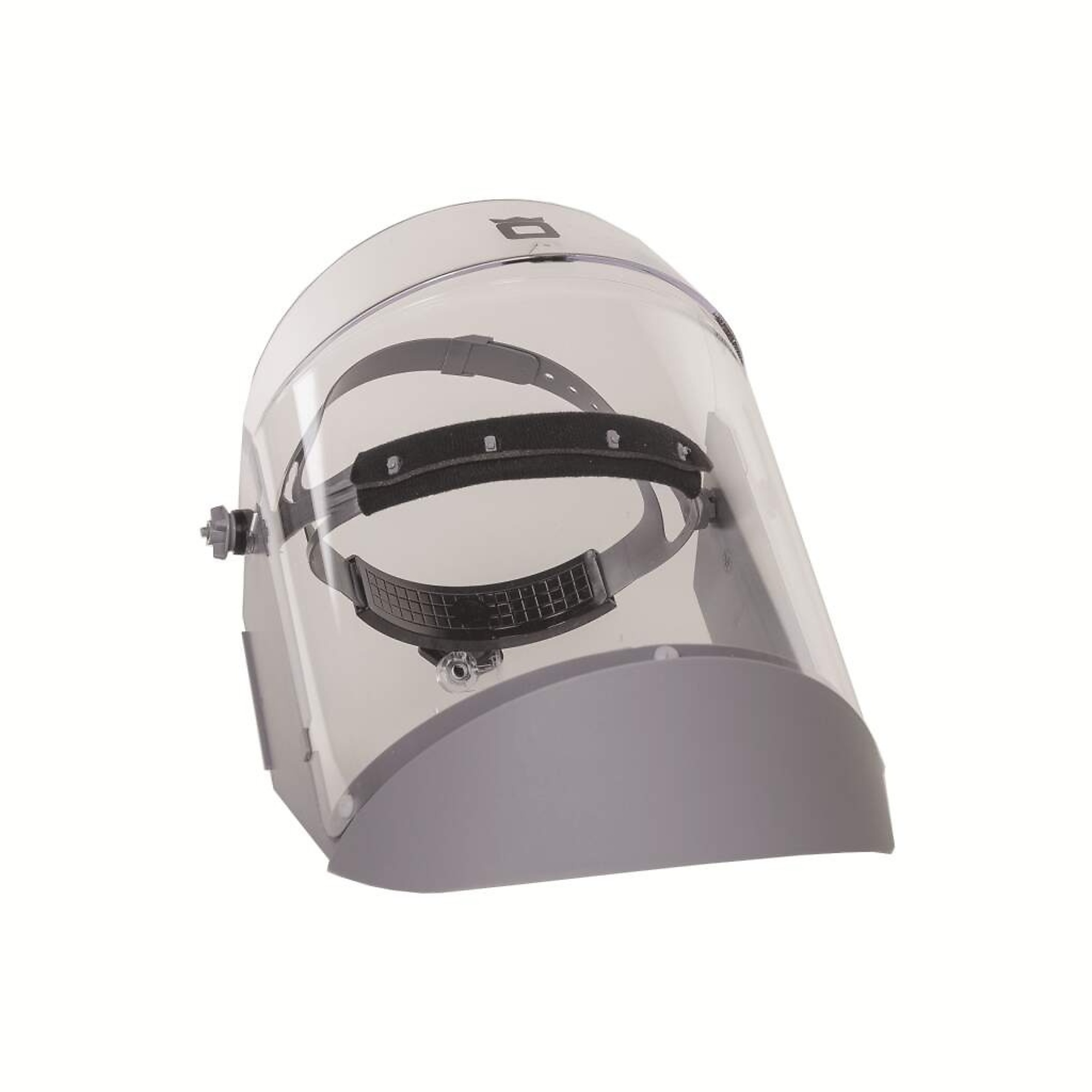 OBERON™ - Face Shield with Ratcheting Headgear - Polycarbonate - Window: Clear - With Lower Crown and Shield Extender - Model # 2124R+500