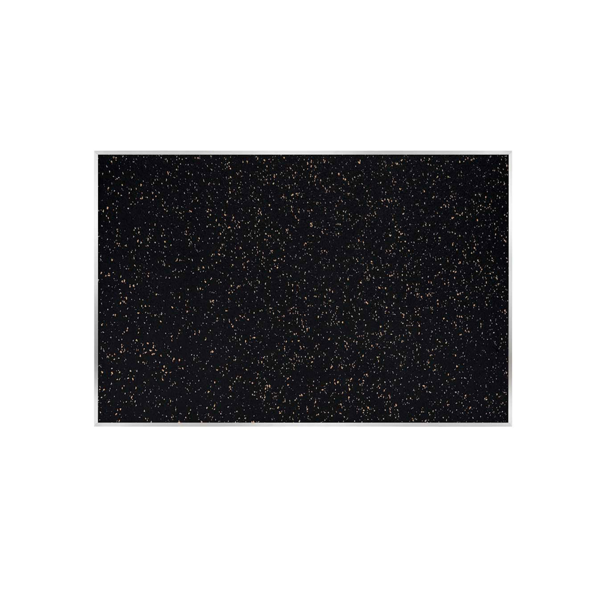 Ghent Recycled Bulletin Board, Satin Aluminum Frame, 4'H x 10'W, Tan Speckled, Model # ATR410-TN