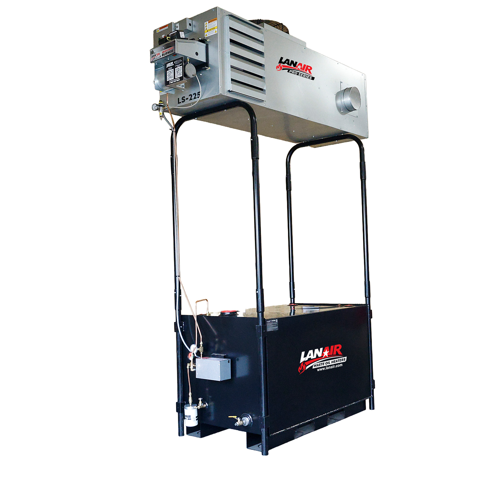 LS-225 R w/250G Tank Mounted Waste Oil Heater