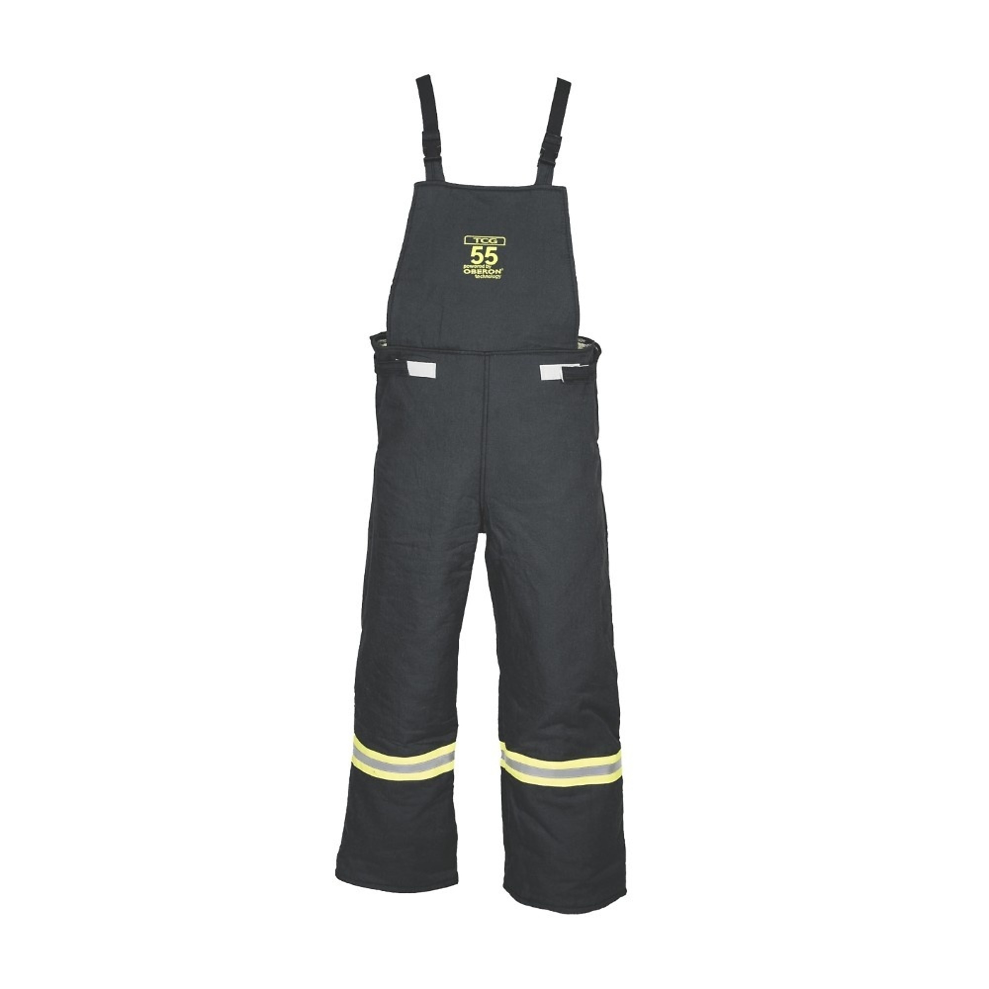 OBERON™ - Bib Overalls - Arc Flash - 55 Cal TCG™ - Color: Black - Size: 2XL - Model # TCG55-BIB-2XL