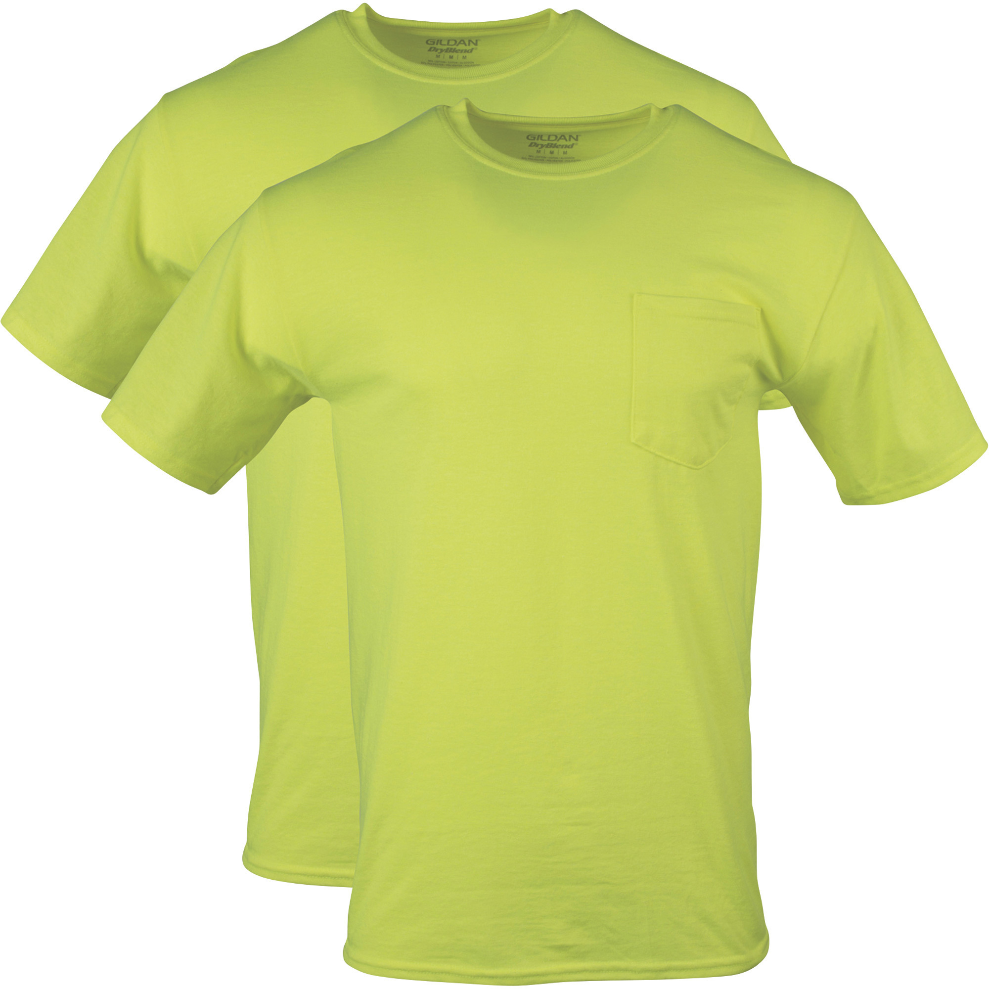 Gildan Men's Ultra Cotton T-Shirt 2-Pack - Style G2000, Lime Green, X-Large | Heavyweight Basic Tees