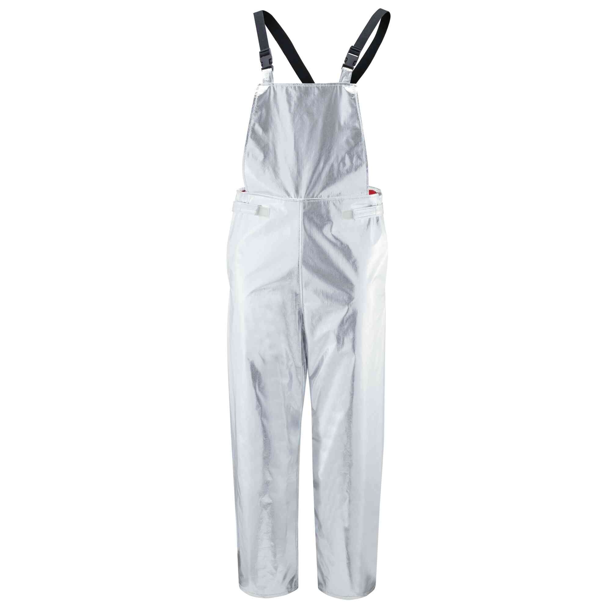 OBERON™ - Bib Overalls - Heat Reflective Aluminized PBI Kevlar - Size: 5XL - Model # HR-PB-BIB-5XL